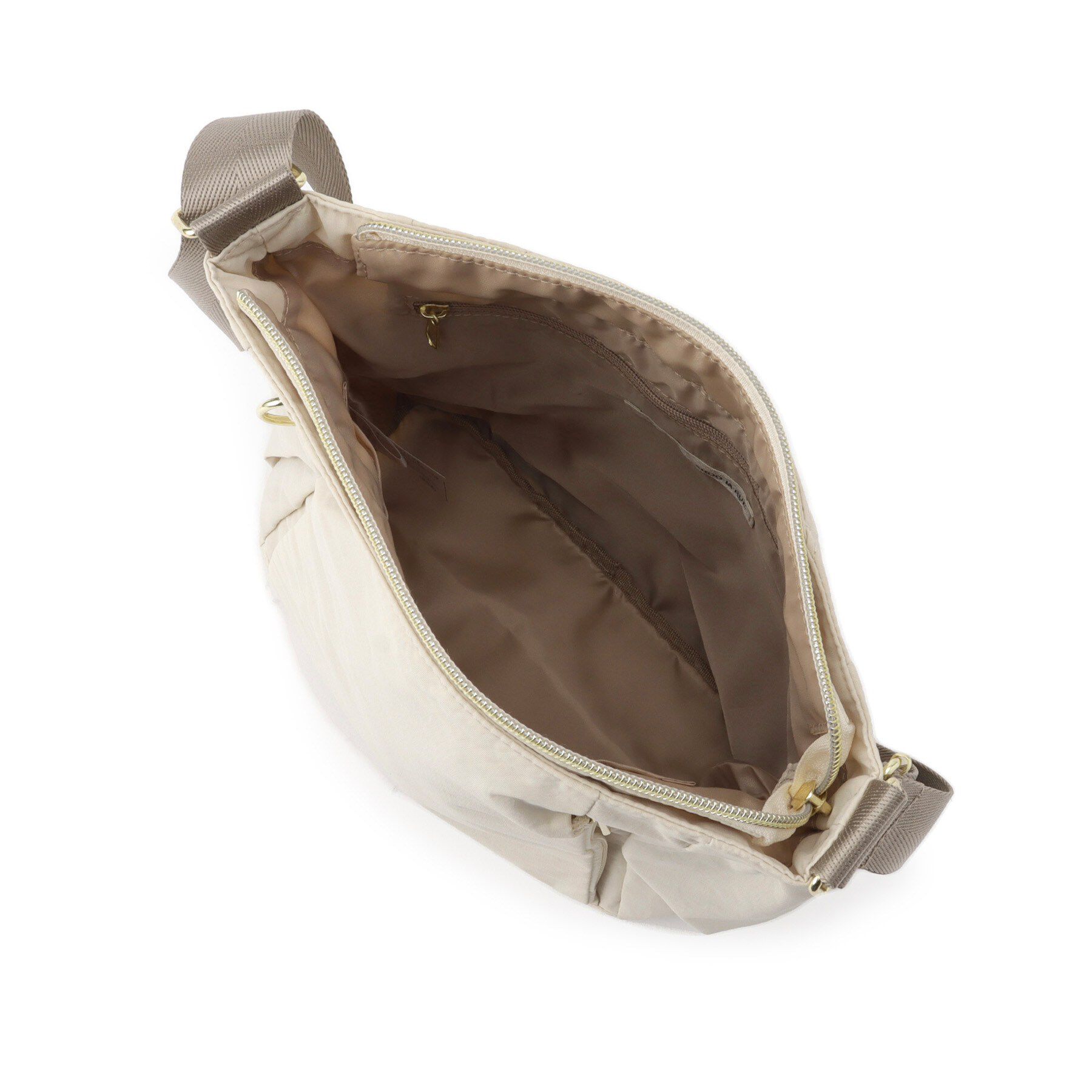 SHOO･LA･RUE「【撥水】縦ファスナー8ポケットショルダーバッグ」|ショルダー・メッセンジャー|