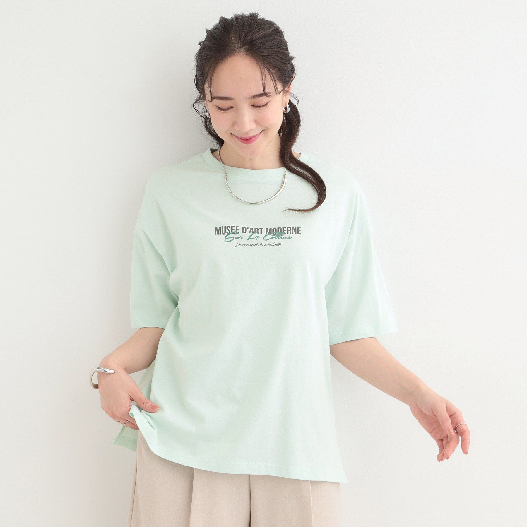 SHOO･LA･RUE「プチプラベーシックプリントTシャツ」|Tシャツ・カットソー|