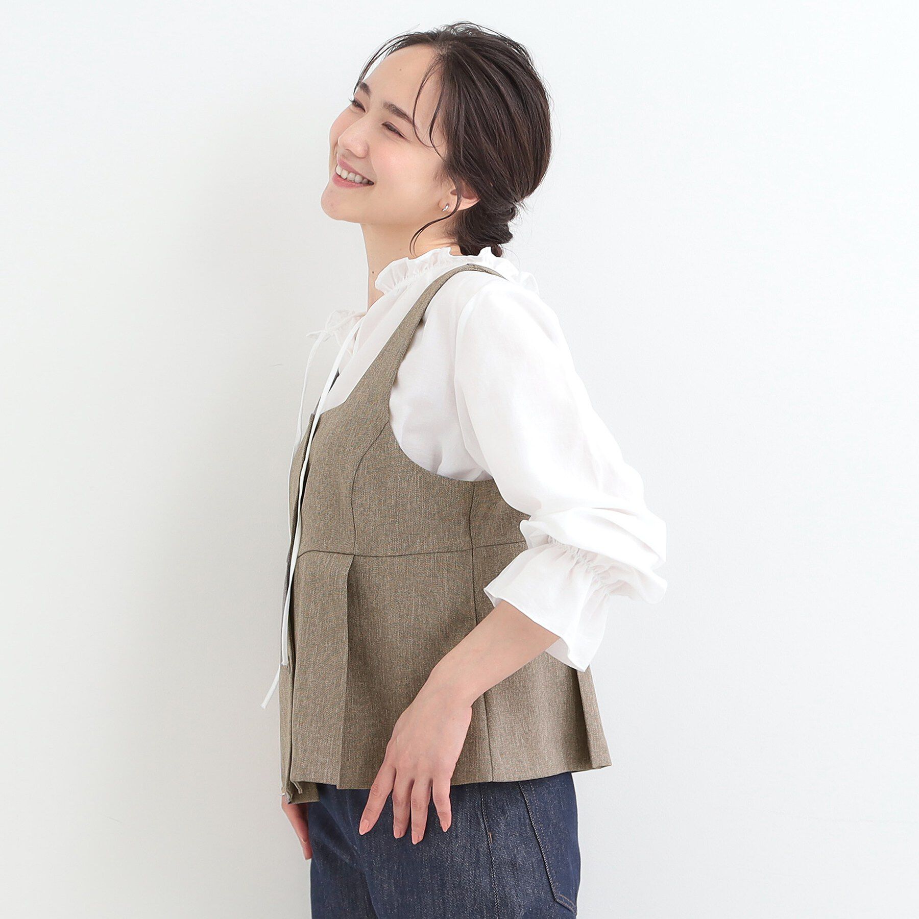 SHOO･LA･RUE「【2点セット/S-LL】着回し力も抜群　着るだけで決まる大人上品セットアップ」|スーツ|