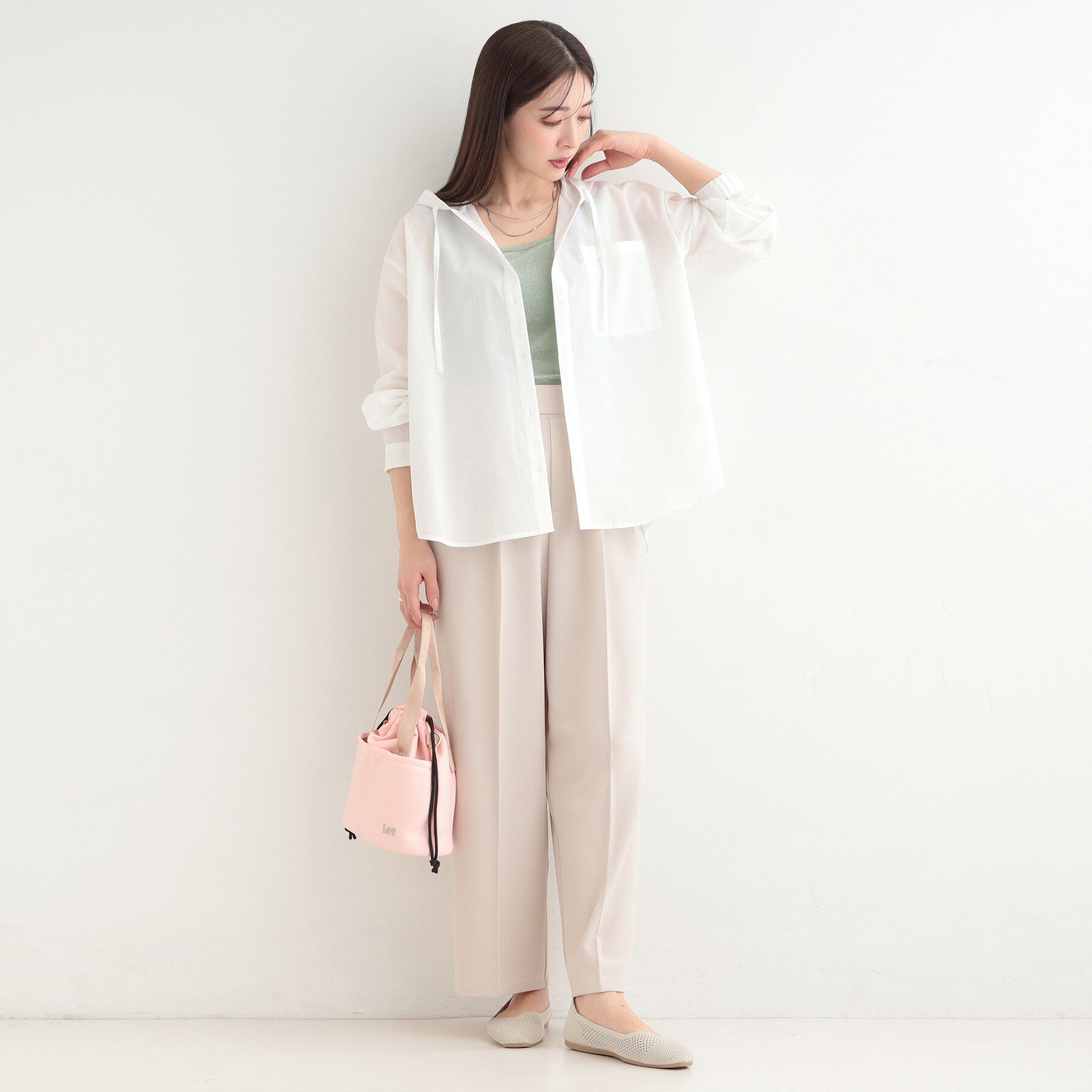 SHOO･LA･RUE「【前後2WAY/洗濯機可/S-LL】コーデのさりげないアクセントに　きらきらラメタンク」|キャミソール|