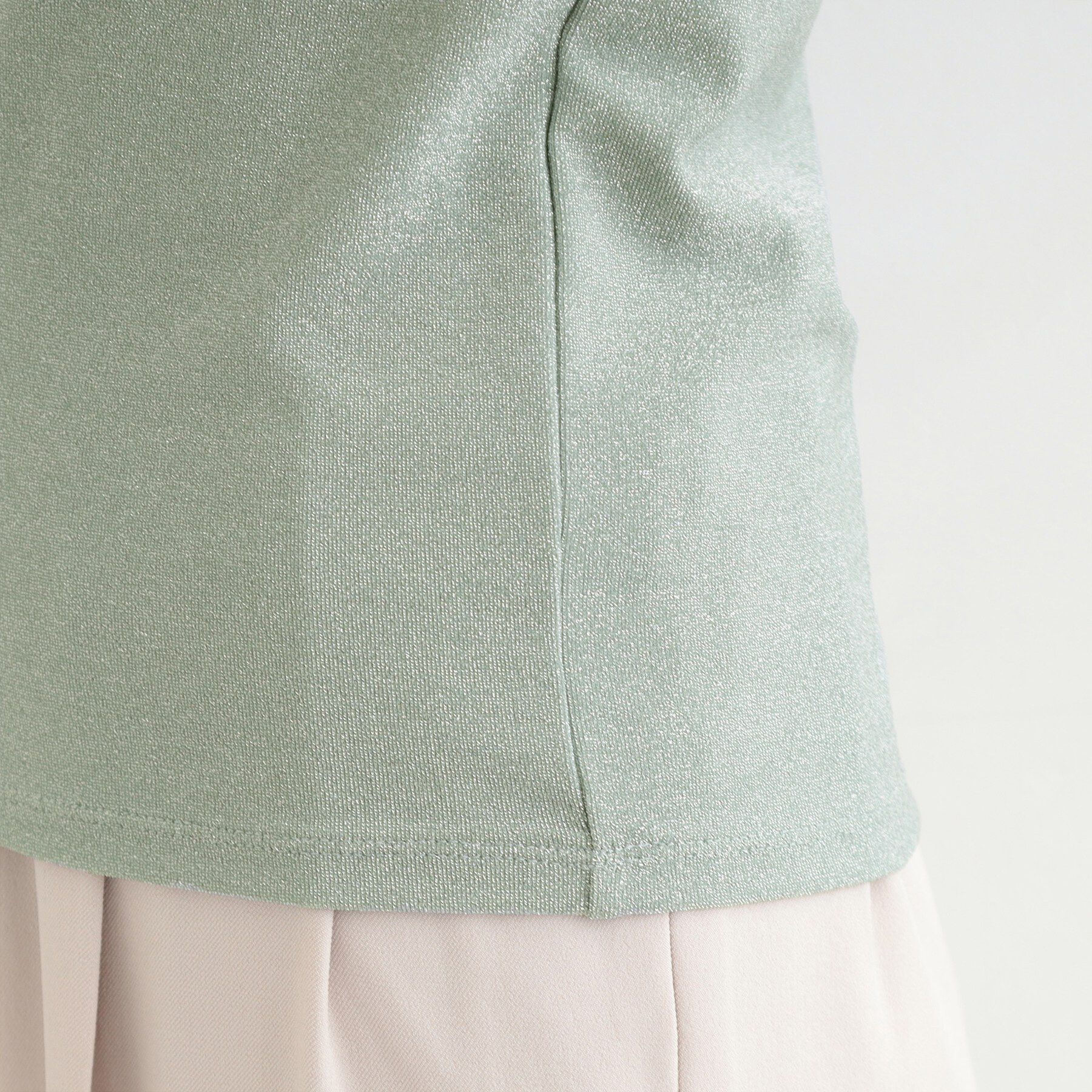 SHOO･LA･RUE「【前後2WAY/洗濯機可/S-LL】コーデのさりげないアクセントに　きらきらラメタンク」|キャミソール|