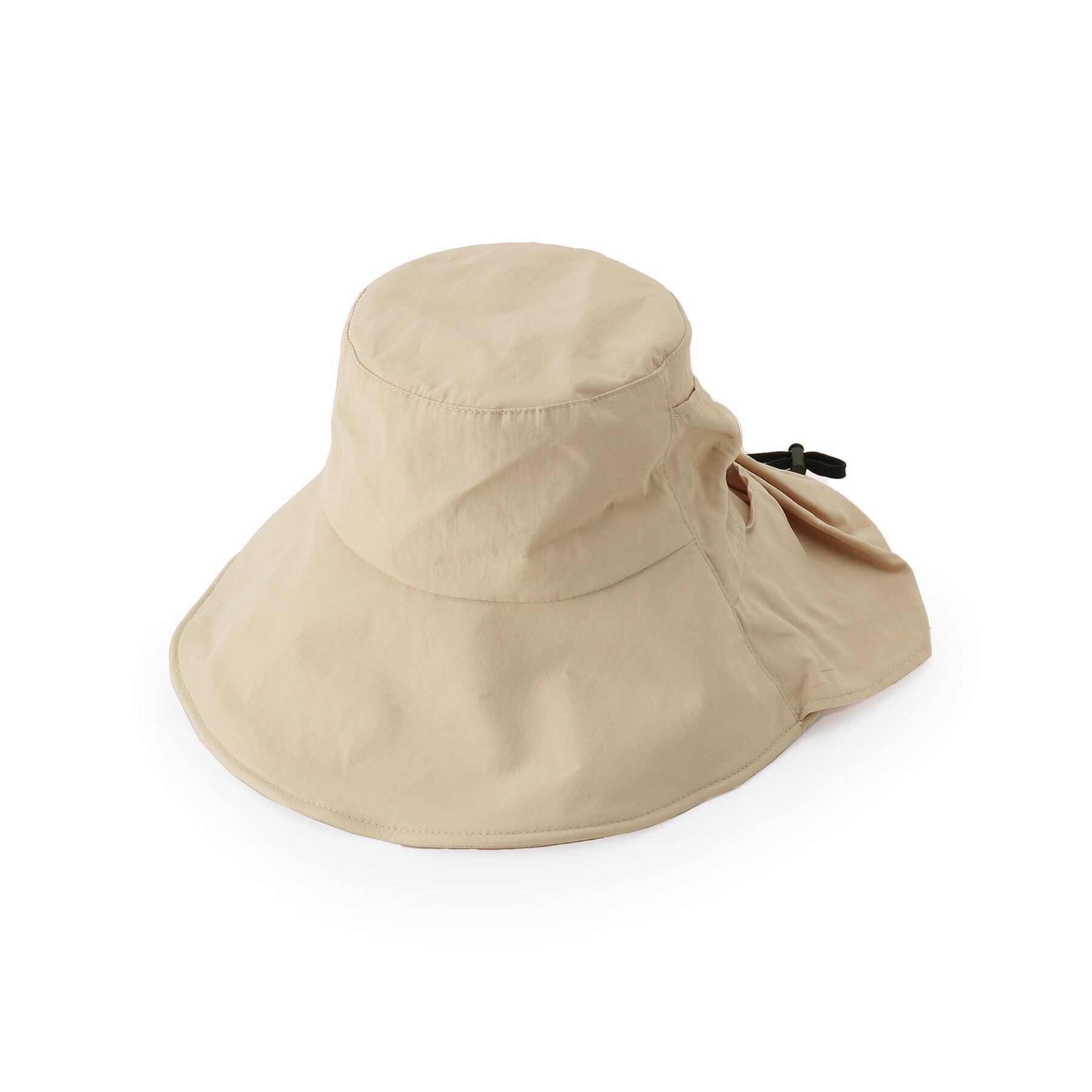 SHOO･LA･RUE「【UV/吸水速乾】うしろリボンシェード付きハット」|ハット|グレージュ(050)
