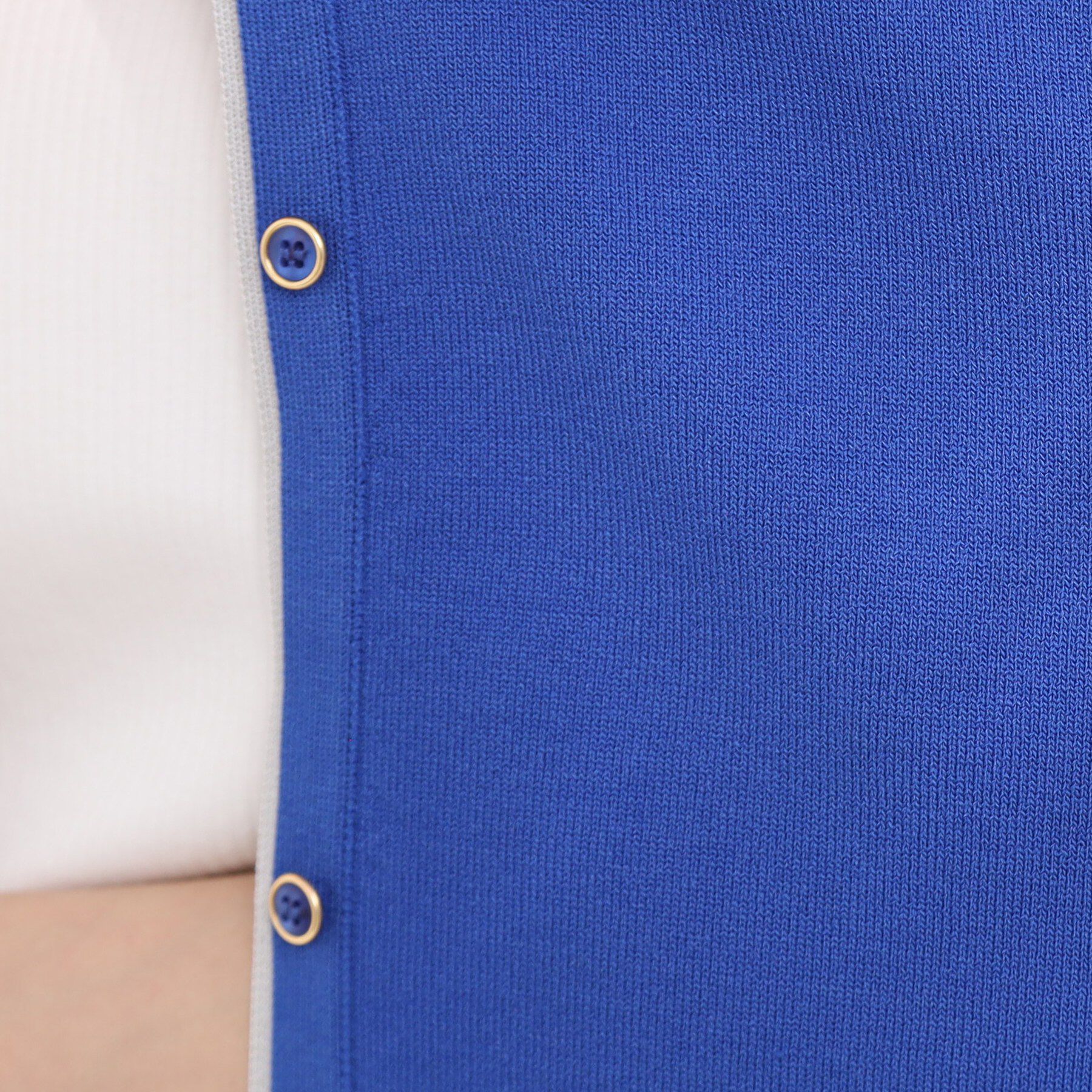 SHOO･LA･RUE「【洗濯機可/S-LL】配色がコーデのアクセントに レイヤード風クルーカーディガン」|カーディガン|