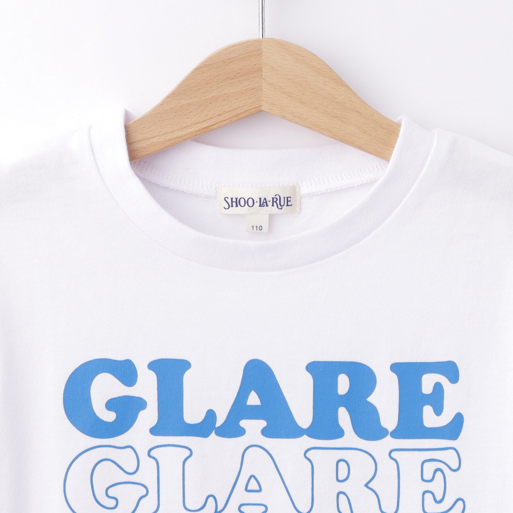 SHOO･LA･RUE「【100-150cm】プリントロゴTシャツ」|Tシャツ・カットソー|