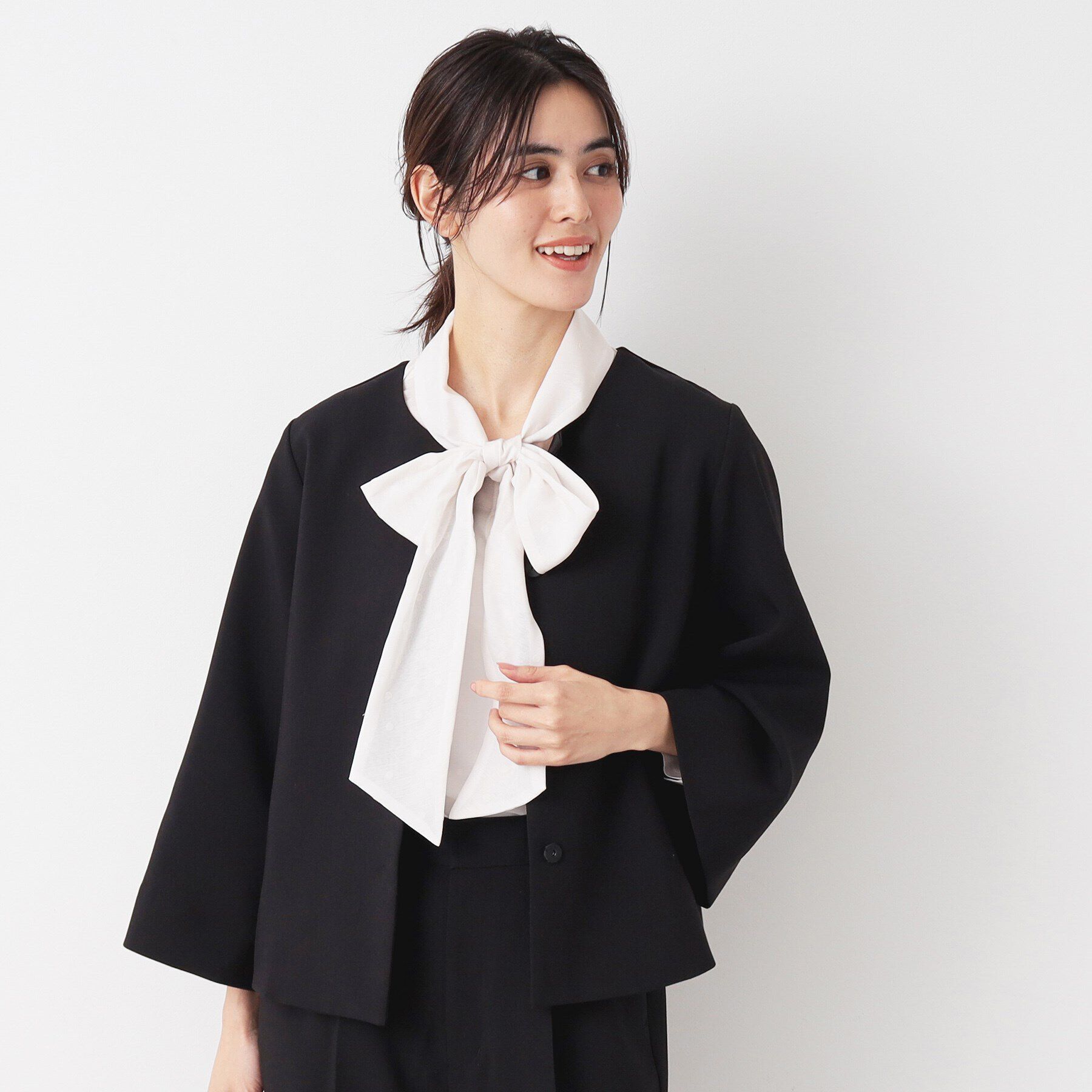 Dessin「【入卒/セレモニー/セットアップ可能/洗える】テントラインジャケット」|ノーカラージャケット|