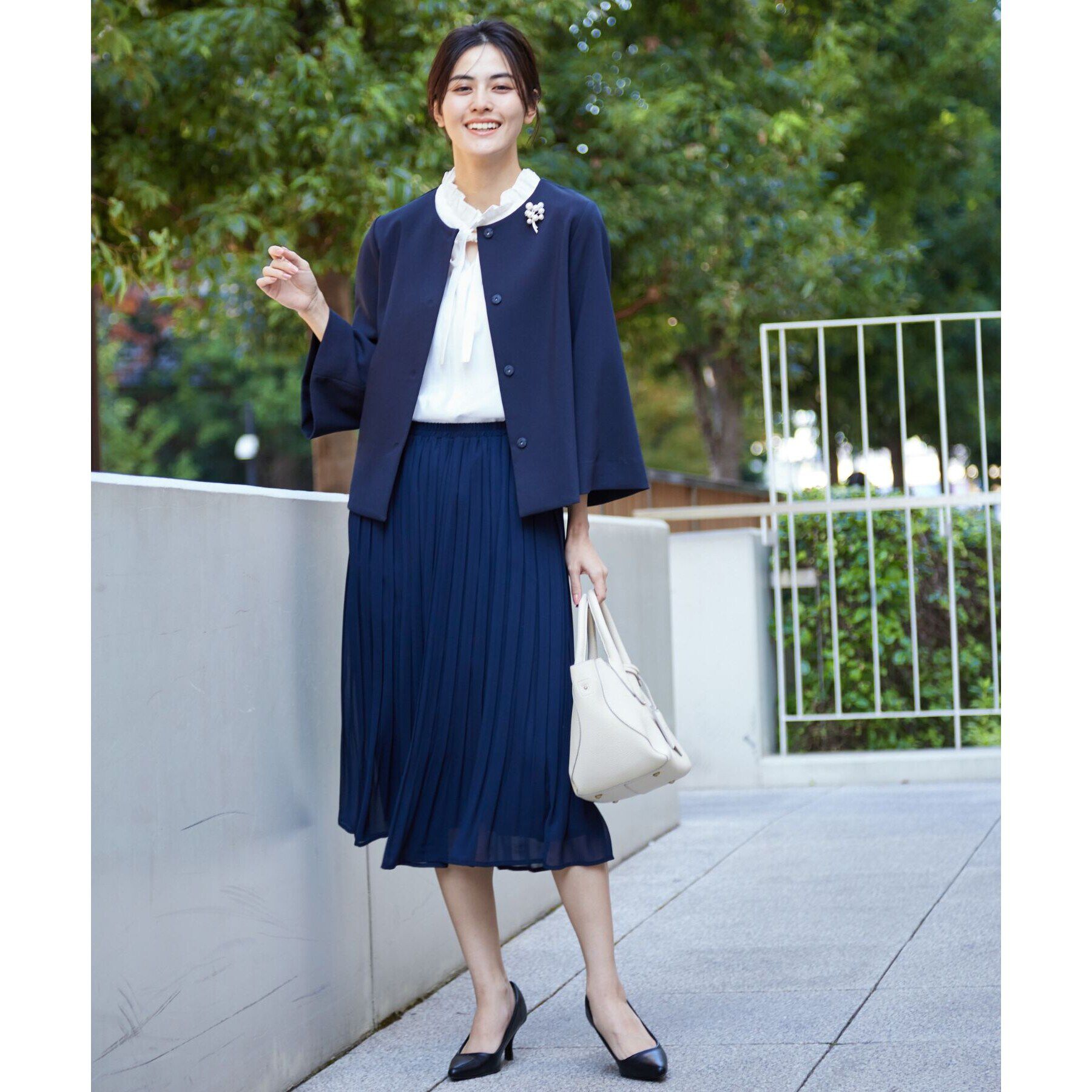 Dessin「【入卒/セレモニー/セットアップ可能/洗える】テントラインジャケット」|ノーカラージャケット|