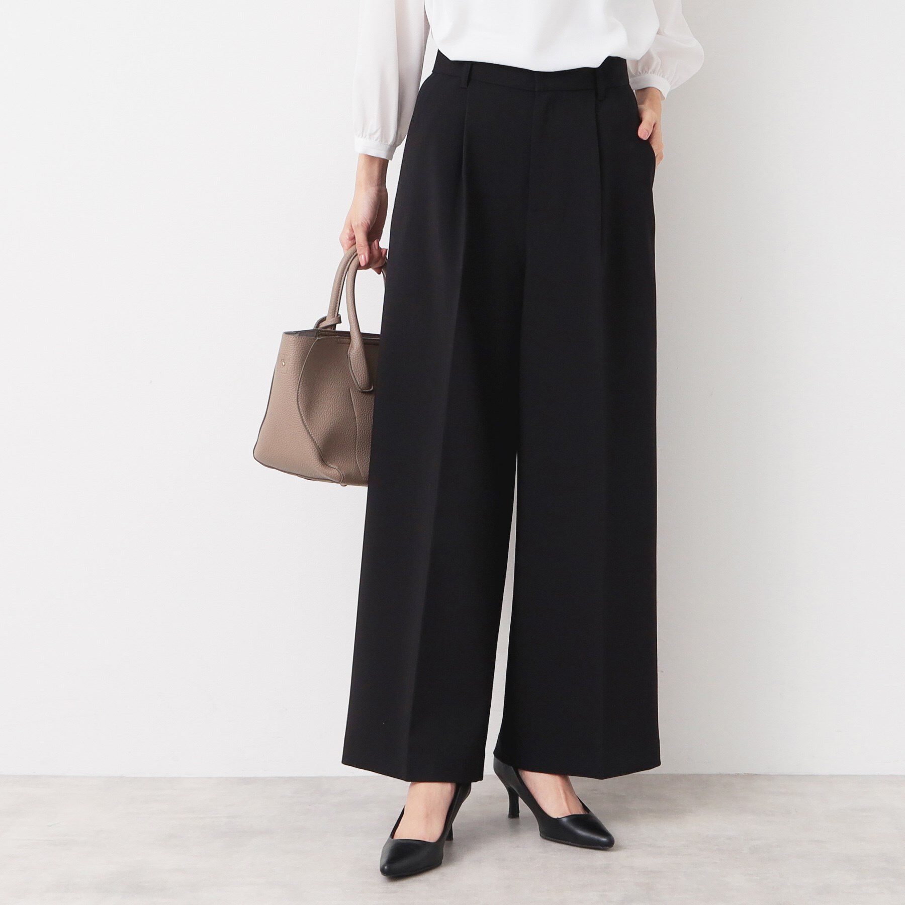 Dessin「【入卒/セレモニー/セットアップ可能/洗える】ワンタックワイドパンツ」|その他|