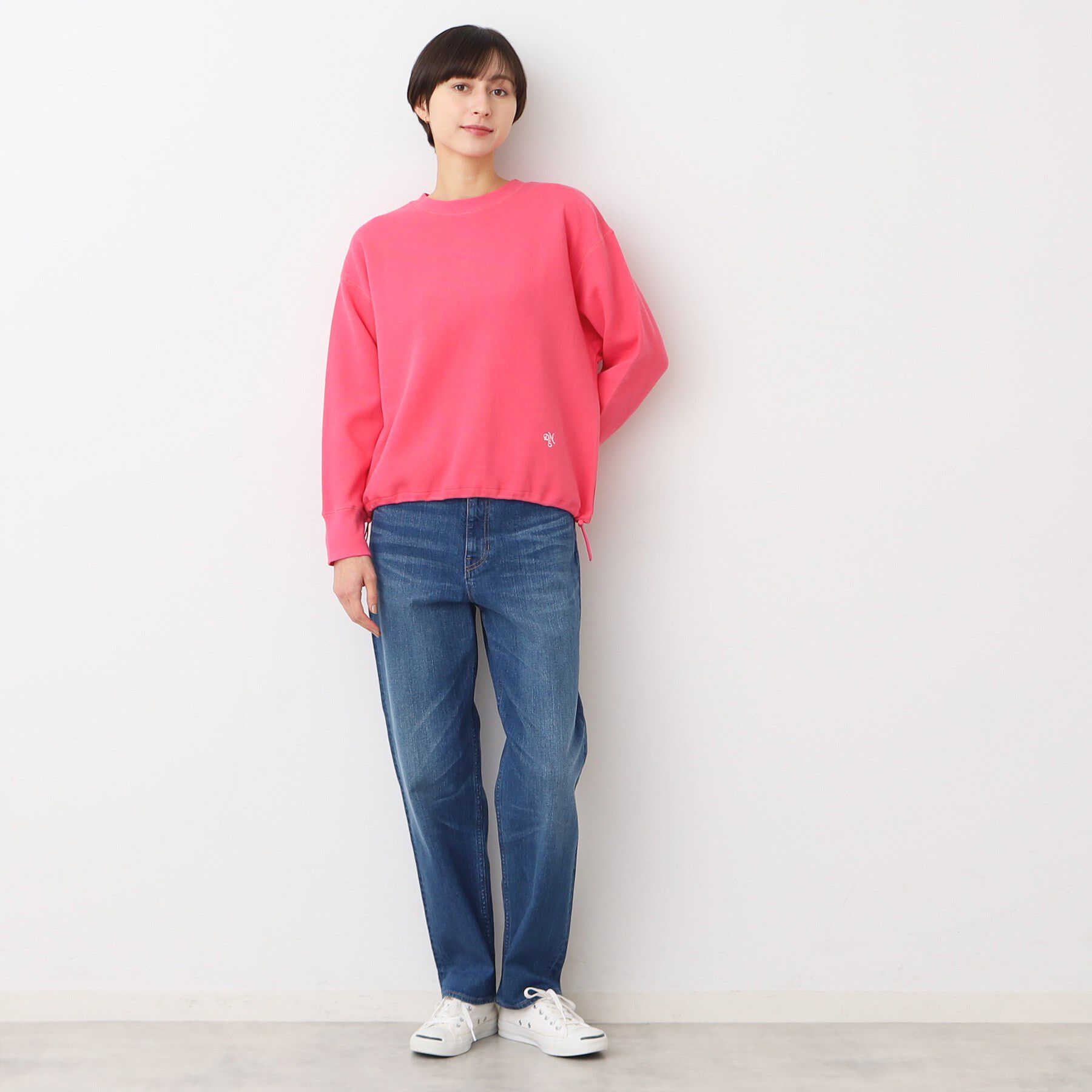 Dessin「【洗える】ドローコード付きカットソー（XS～L）」|Tシャツ・カットソー|