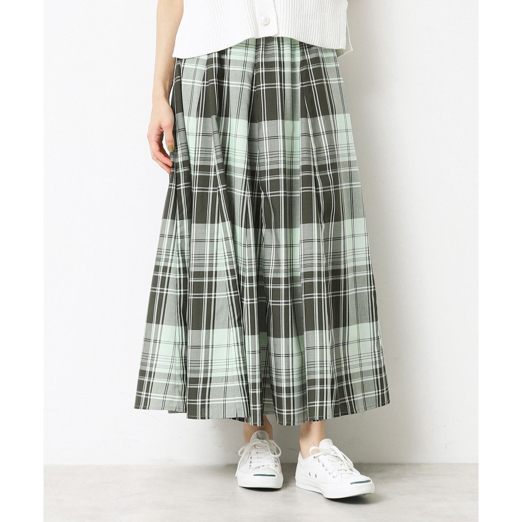 Dessin「【ウエストゴム・洗える】映えチェック柄スカート（XS～L）」|スカート|