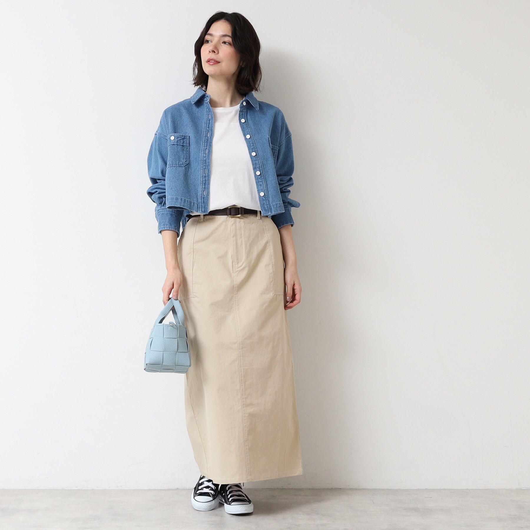 Dessin「【洗える・後ろゴム】コットンスカート」|スカート|