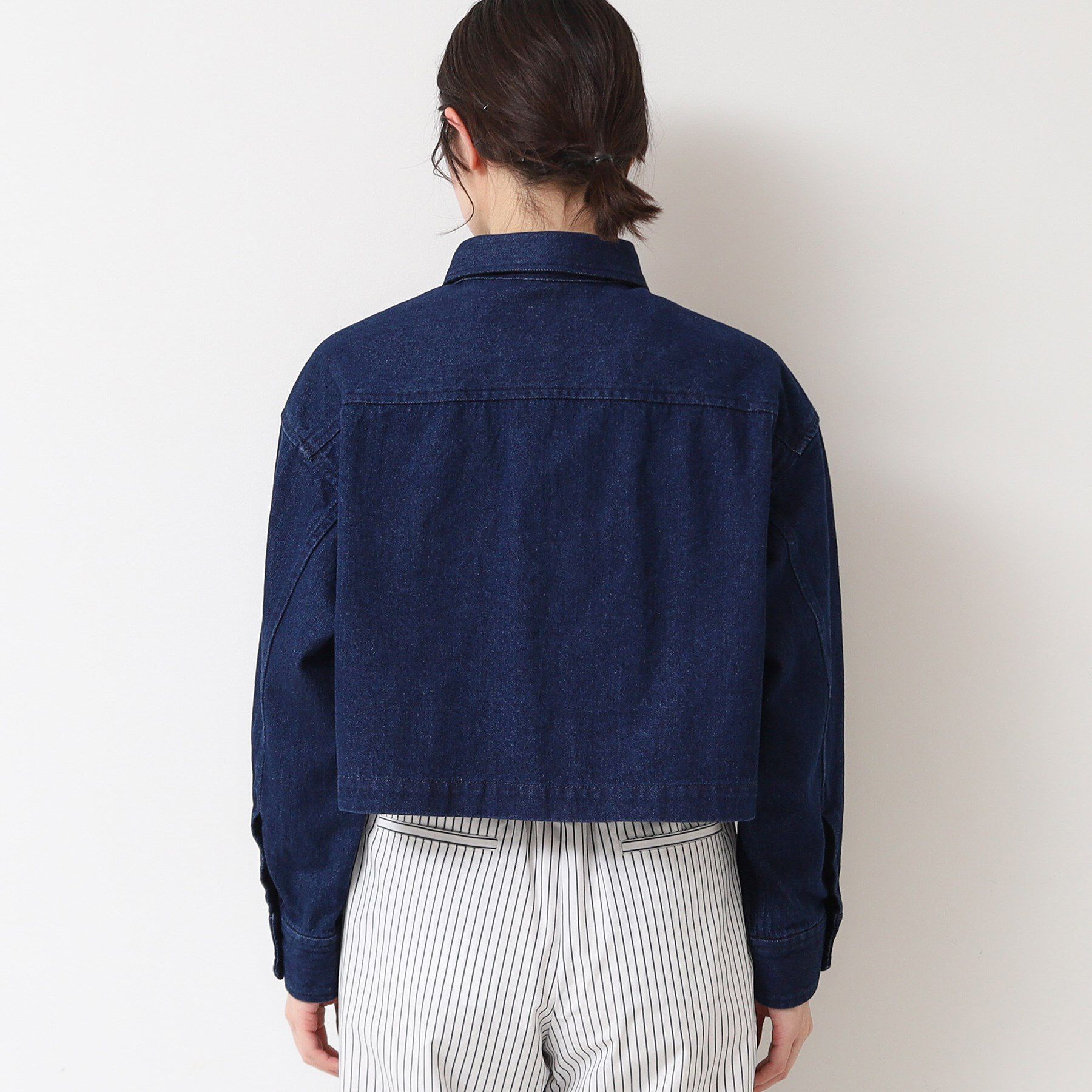 Dessin「【洗える】クロップドデニムジャケット」|デニムジャケット|