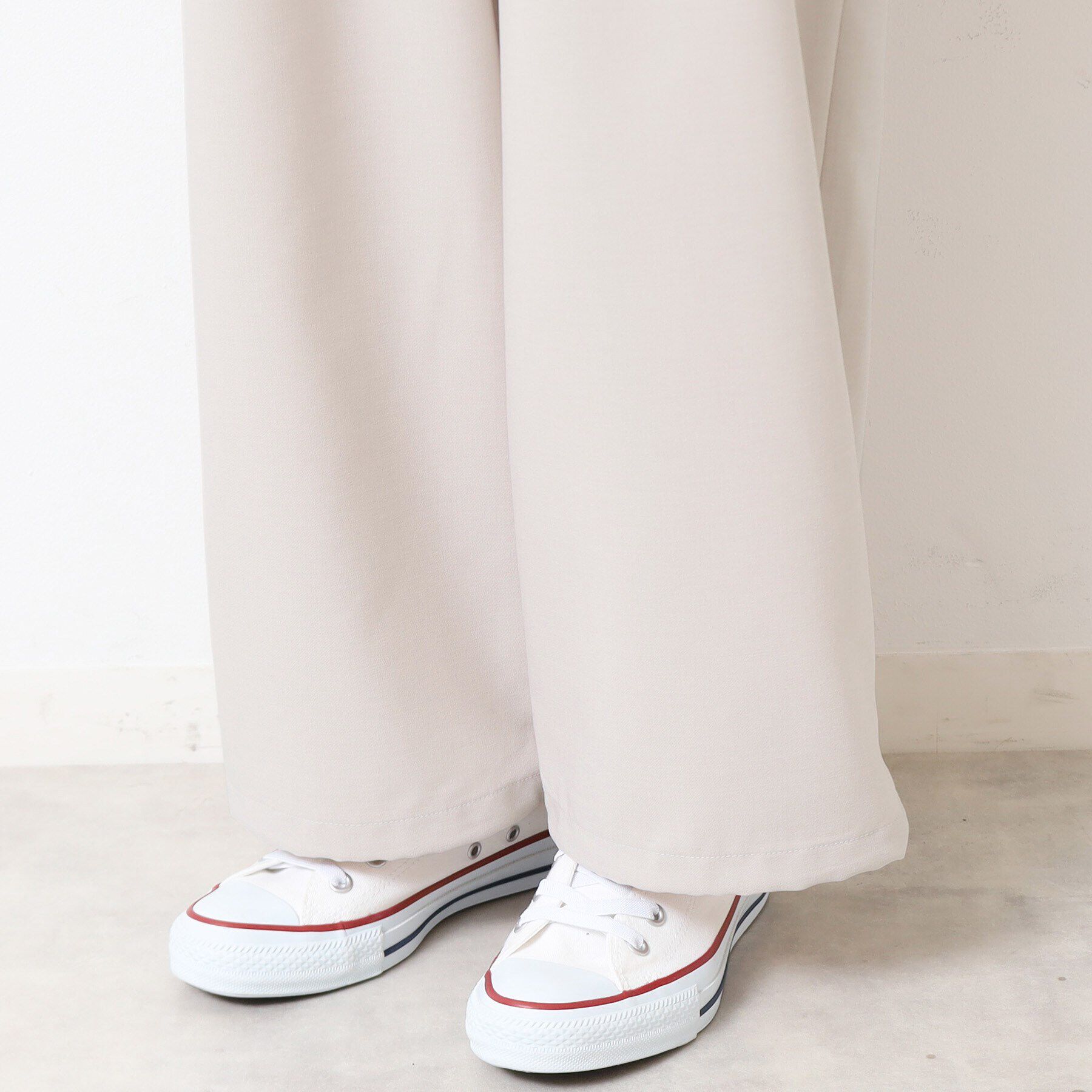 Dessin「【ウエストゴム・洗える】裾ドロスト付きパンツ（S～L）」|その他|