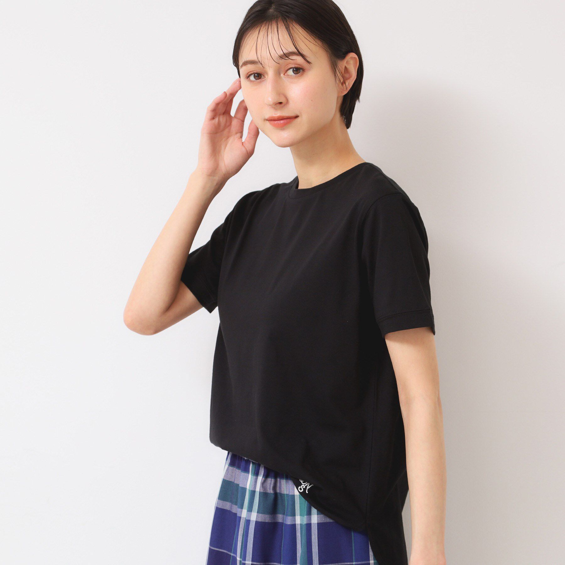 Dessin「【レイヤード・1枚着・プチプラ】シャツテールTシャツ（XS～L）」|Tシャツ・カットソー|