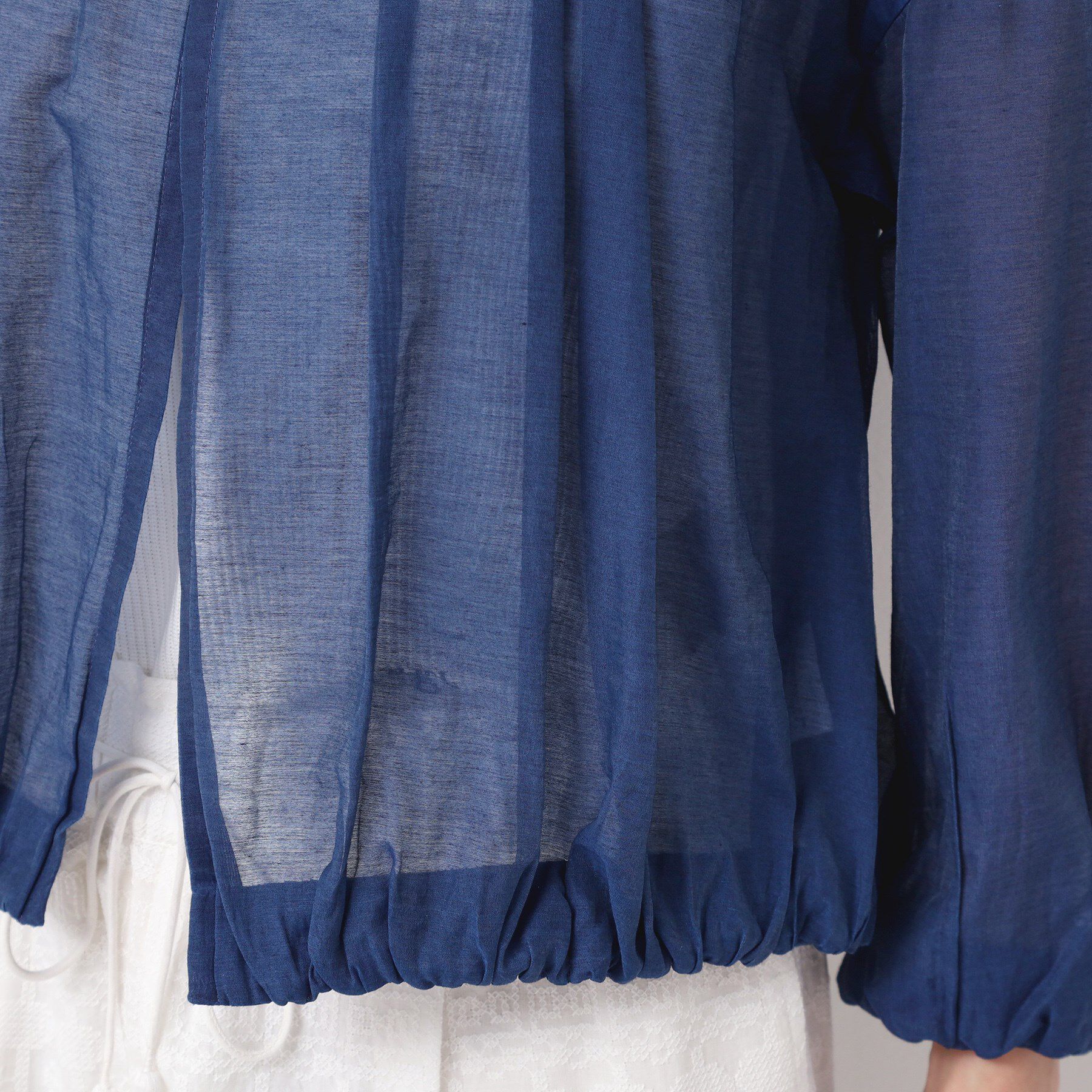 Dessin「【洗える】シアーデニムギャザージャケット」|デニムジャケット|