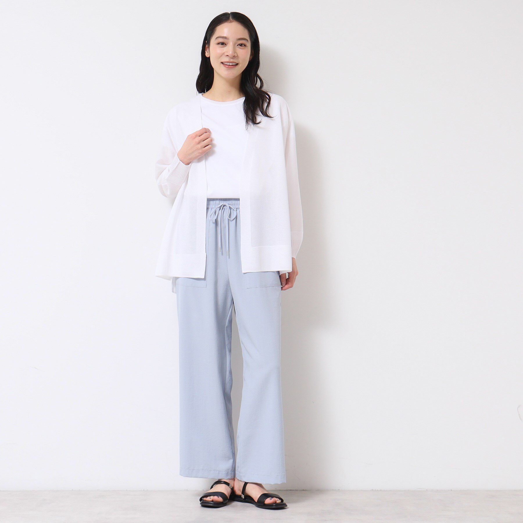 Dessin「【洗える】ミドル丈シアーカーディガン（S～L）」|カーディガン|