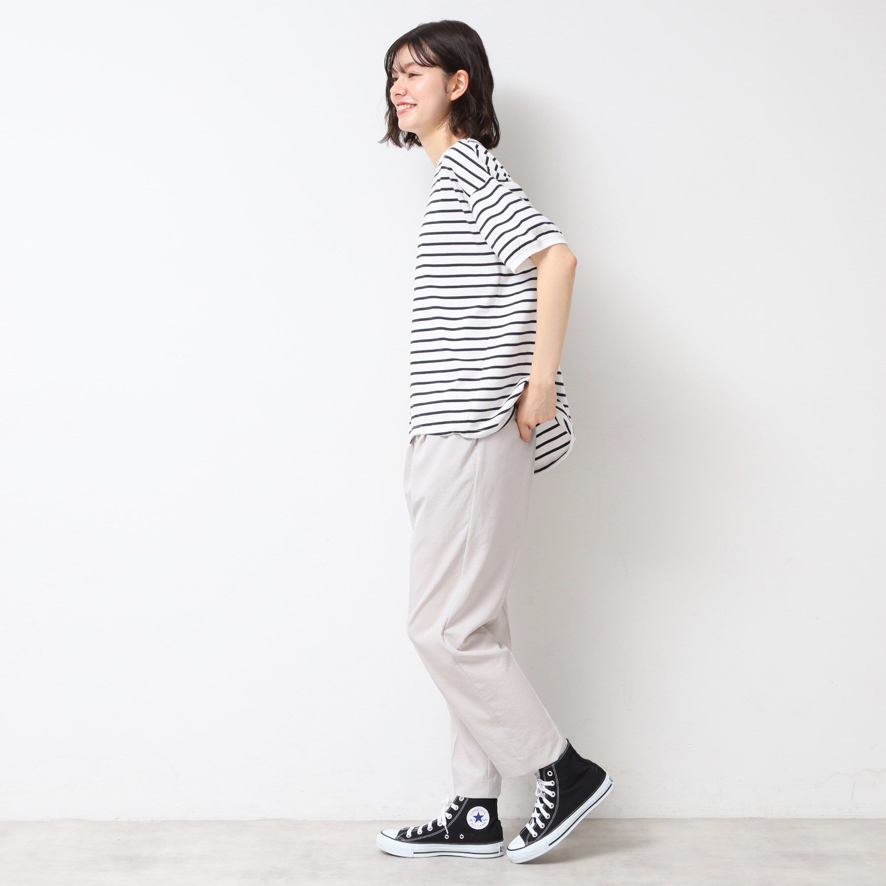 Dessin「【二の腕カバー/接触冷感/UV】ドローコードカットソー（XS～L）」|Tシャツ・カットソー|