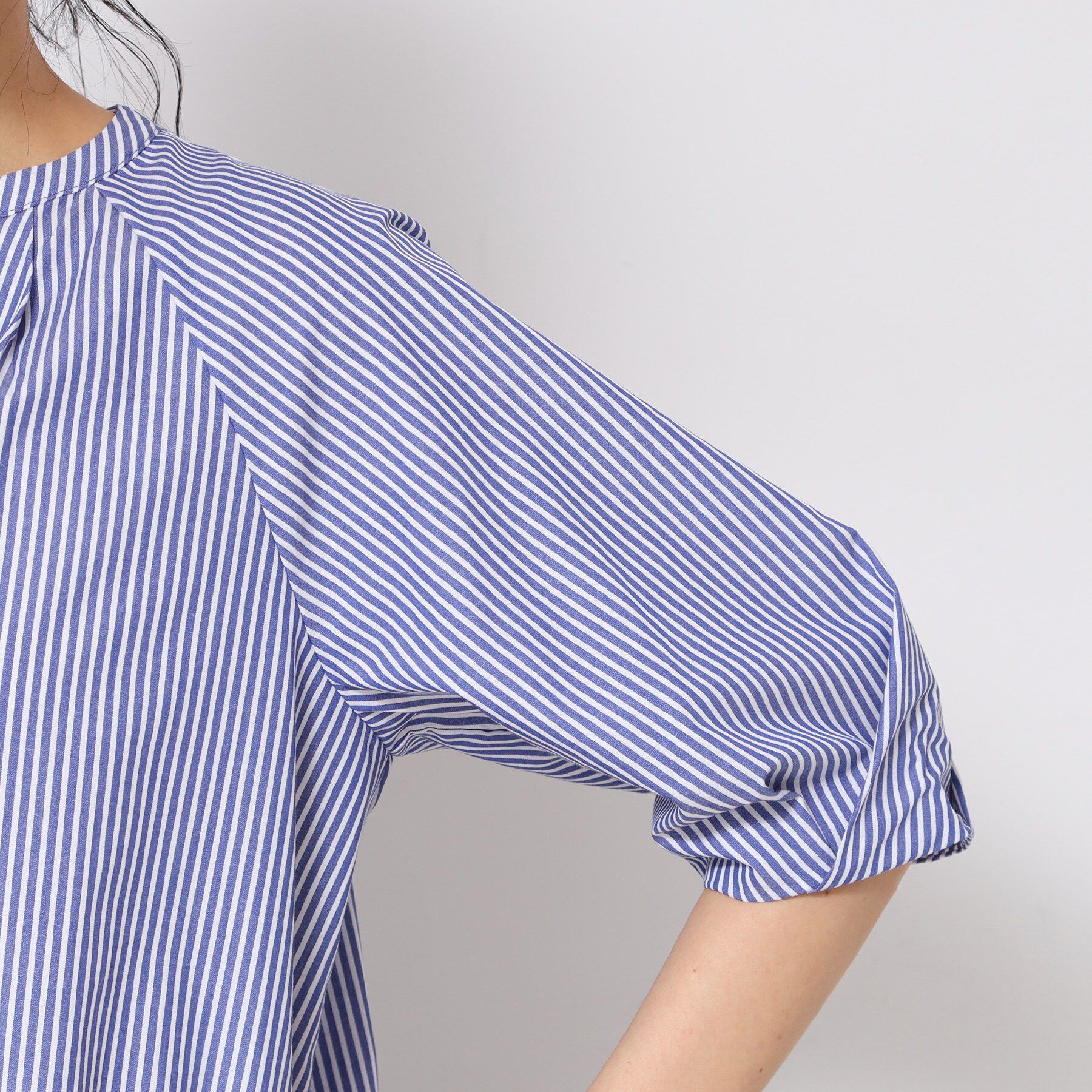 Dessin「【洗える・4サイズ展開】パフスリーブ五分袖ブラウス（XS～L）」|シャツ・ブラウス|