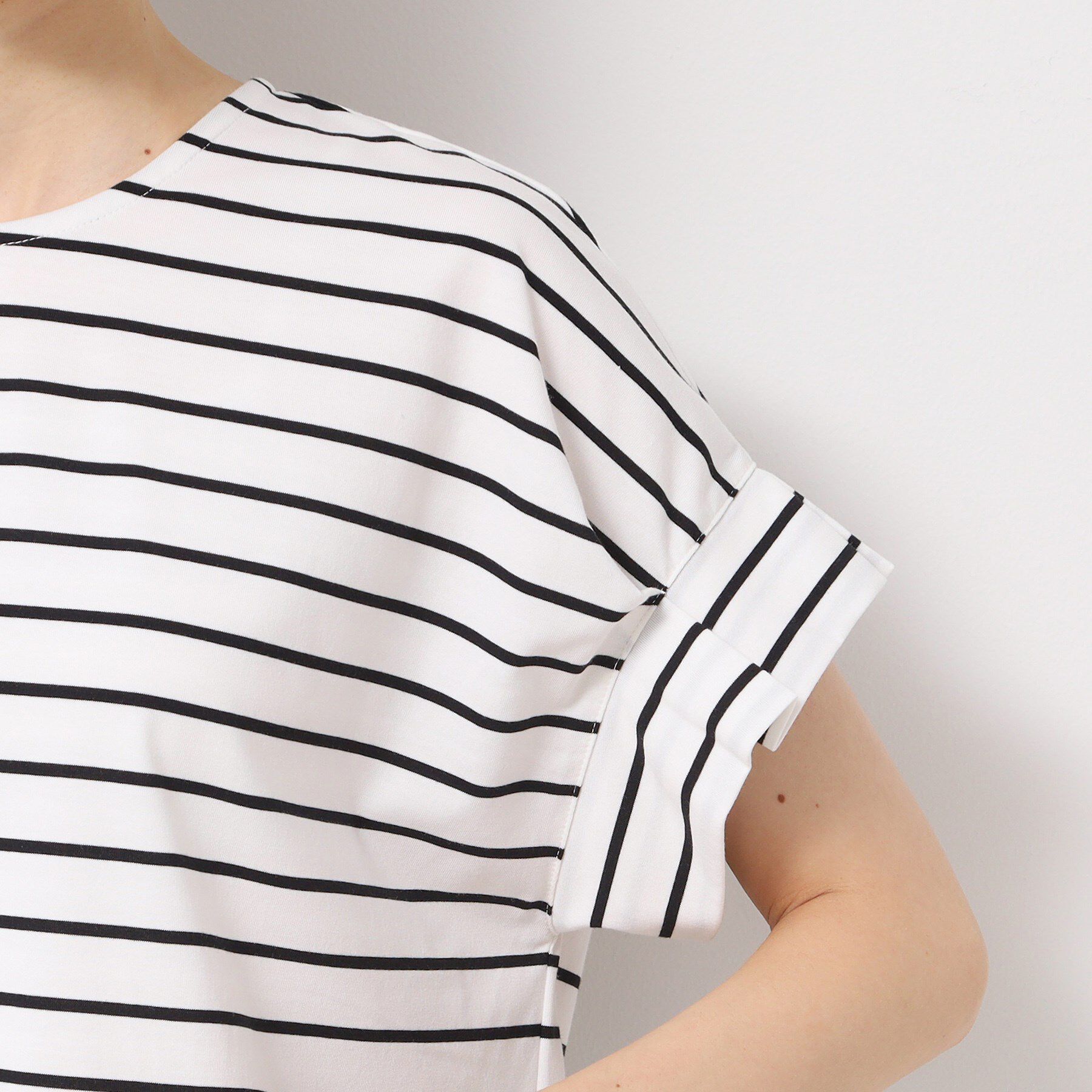 Dessin「【洗える】袖タックデザインカットソー」|Tシャツ・カットソー|