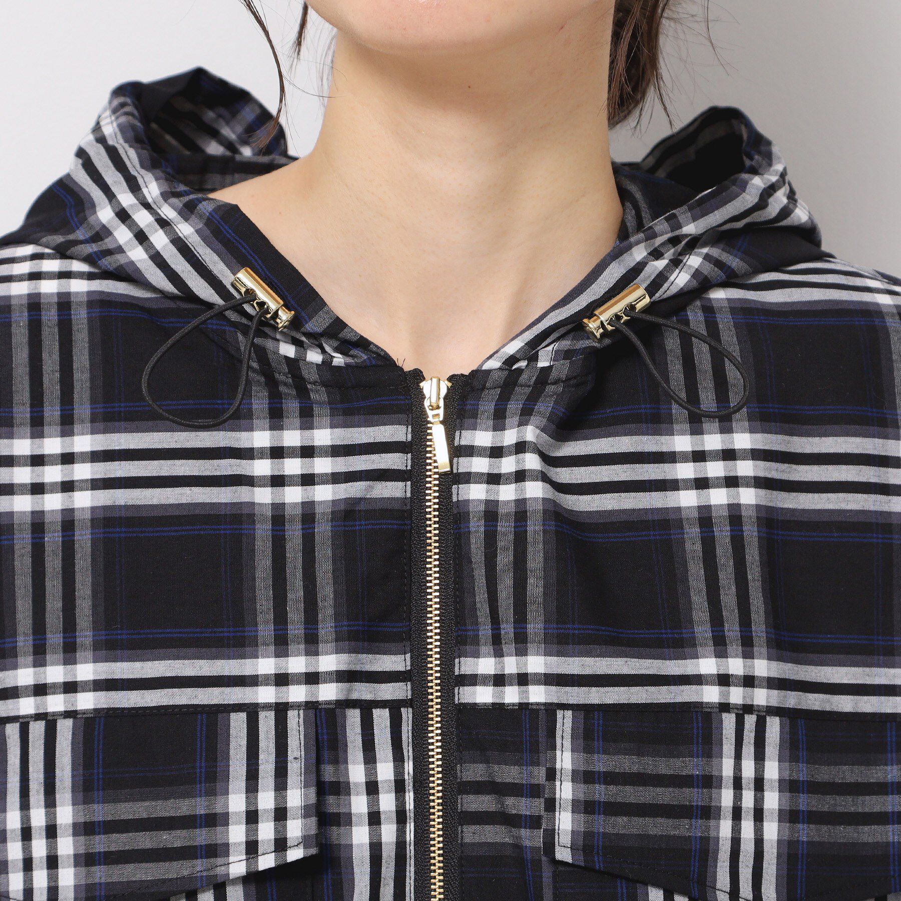 Dessin「【洗える】ハーフジップフーディーシャツ」|シャツ・ブラウス|