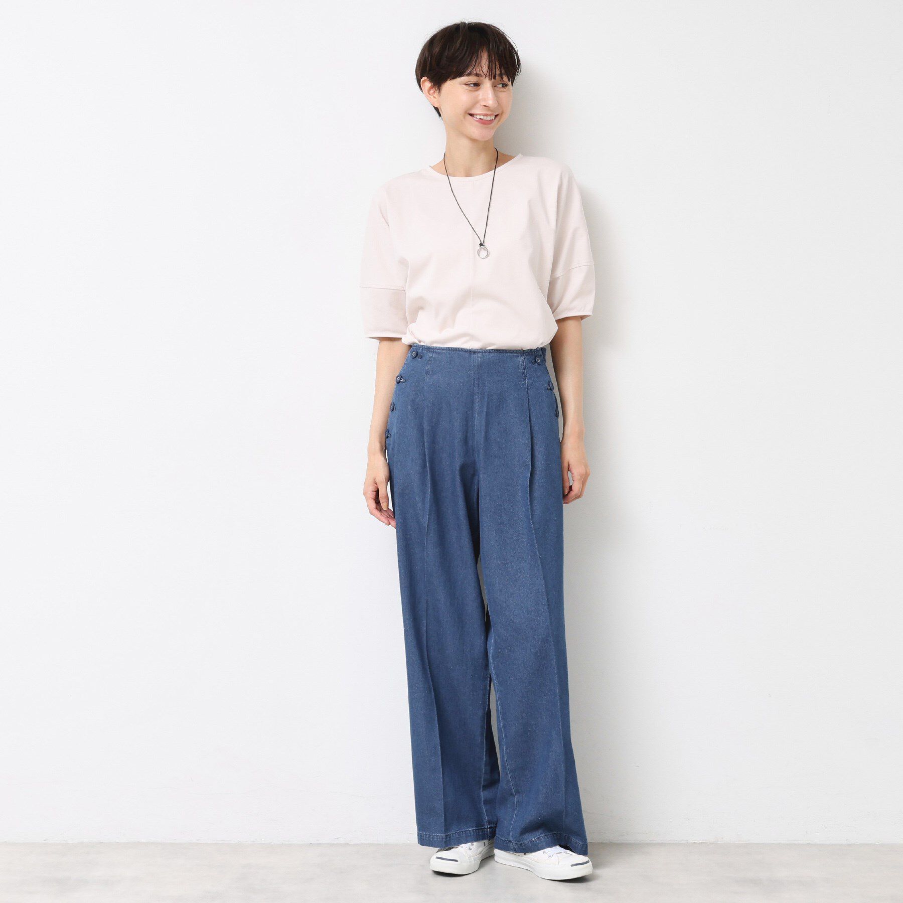 Dessin「【洗える】デニムワイドマリンパンツ」|その他|
