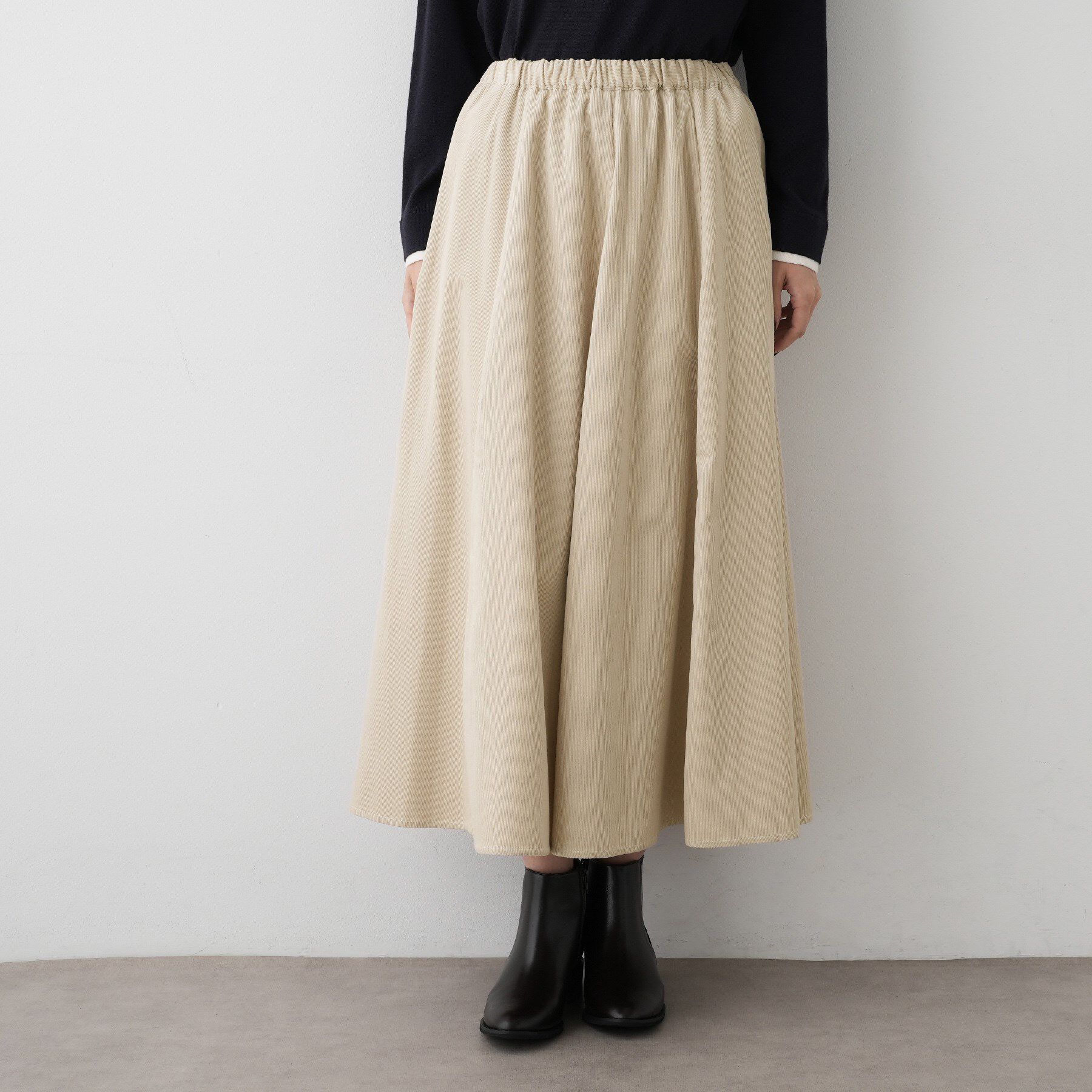 Dessin「【洗える】コーデュロイフレアスカート」|スカート|