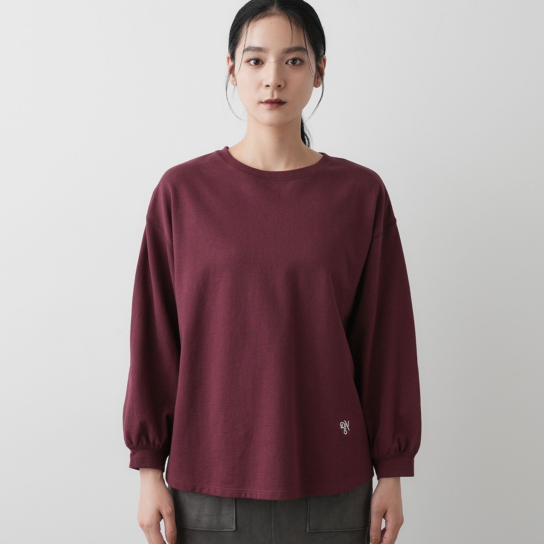 Dessin「【360度可愛い・洗える】バックヘンリーカットソー」|Tシャツ・カットソー|