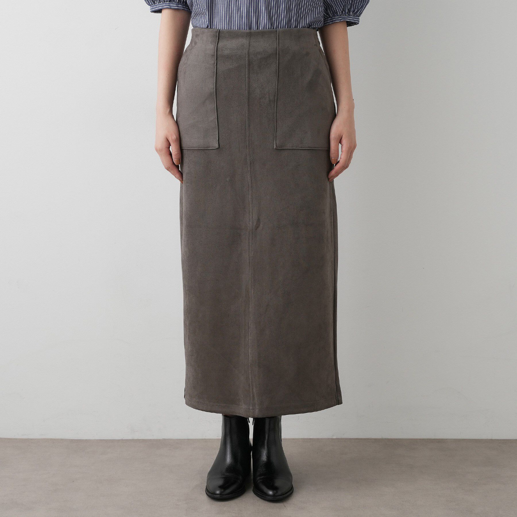 Dessin「【セットアップ可・洗える】マシュマロスウェードスカート」|スカート|