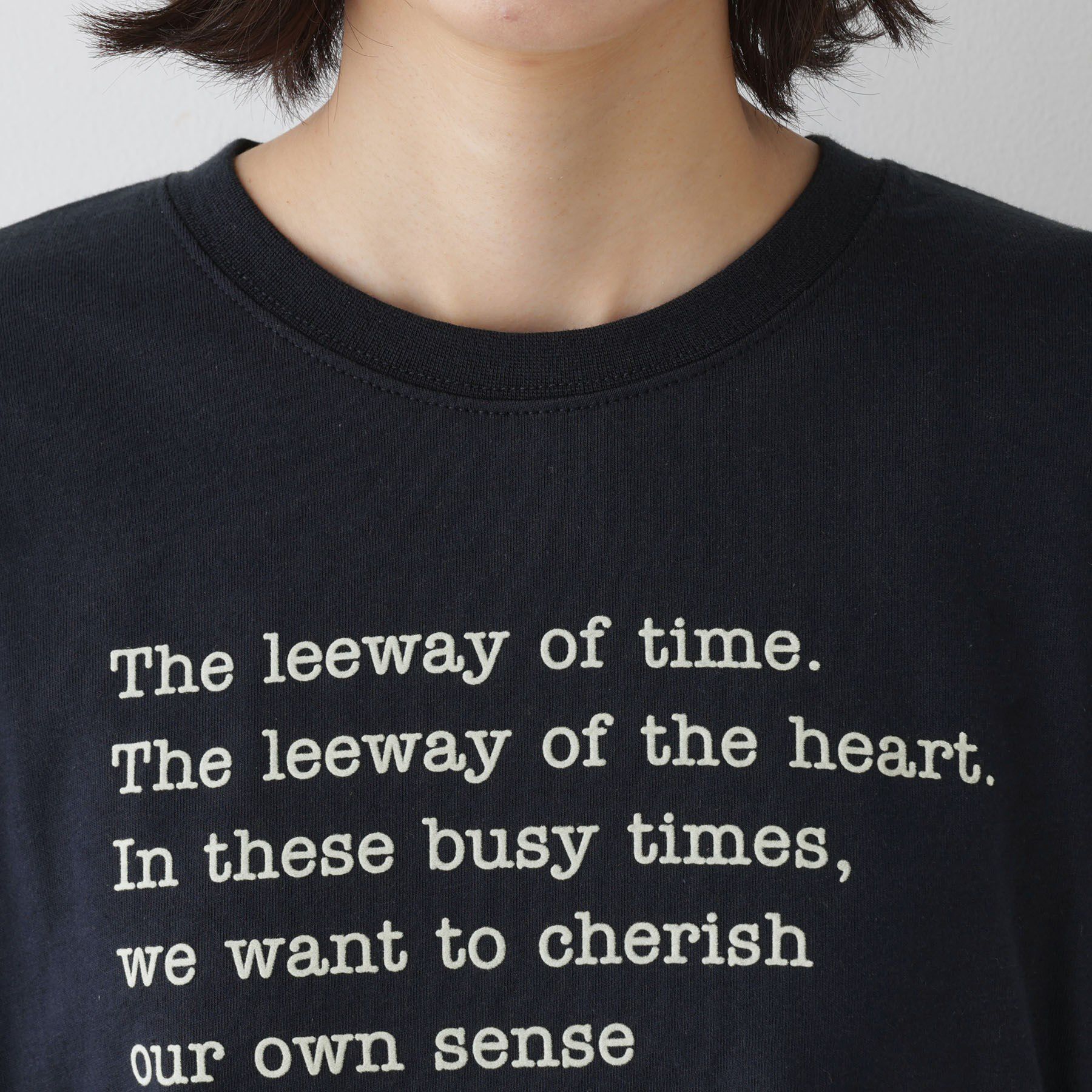 Dessin「【洗える】メッセージロゴロングスリーブTシャツ」|Tシャツ・カットソー|