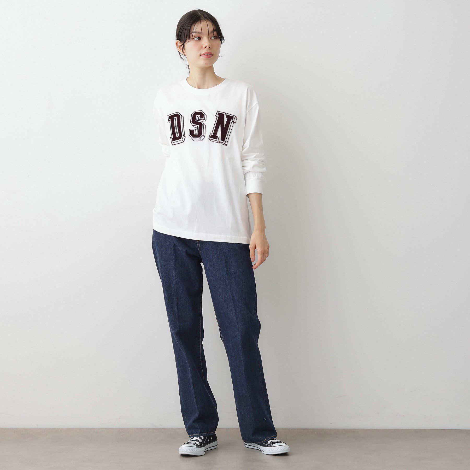 Dessin「【ユニセックス/洗える】ビッグロゴロンT」|Tシャツ・カットソー|