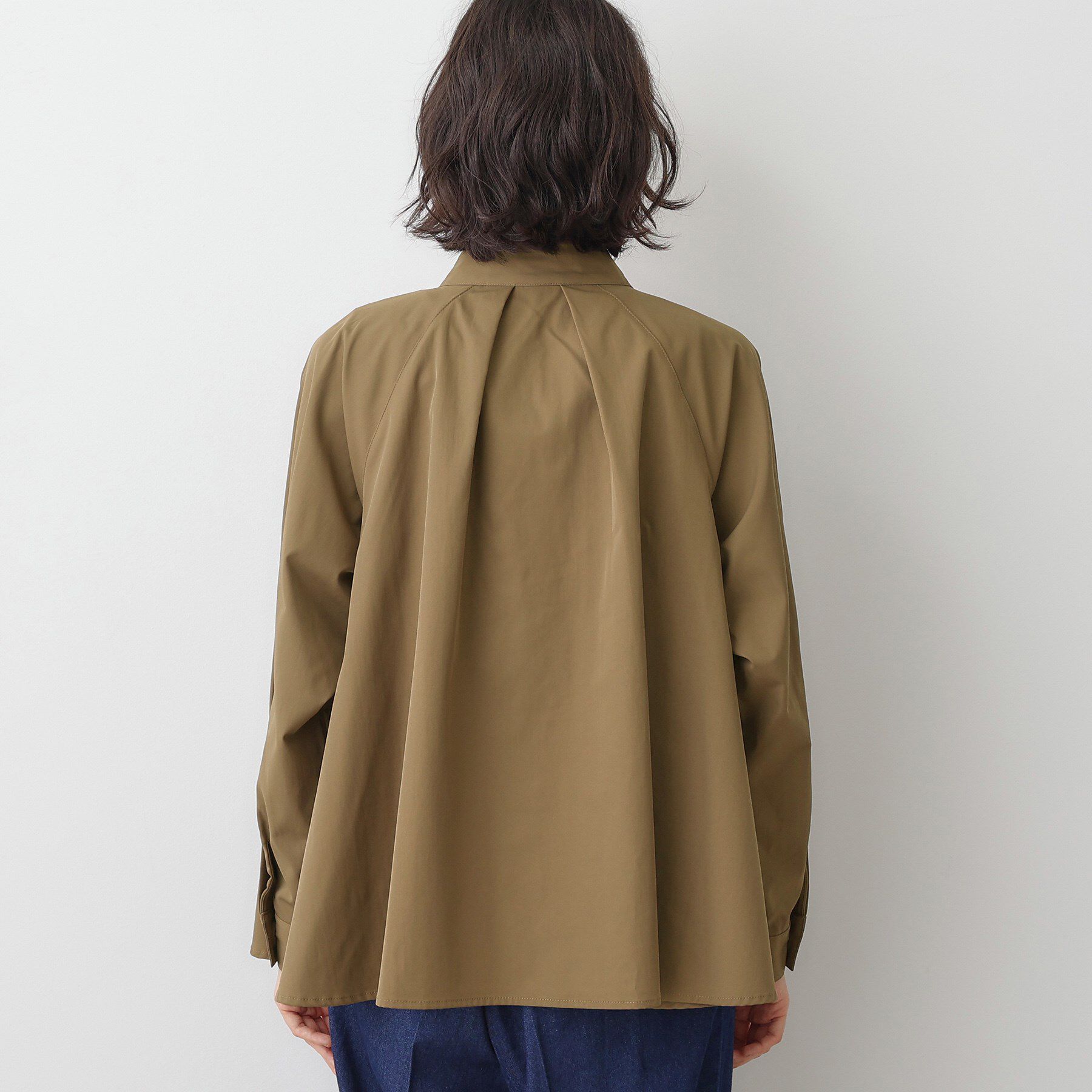 Dessin「【洗える】スタンドカラーAラインジャケット」|テーラードジャケット|