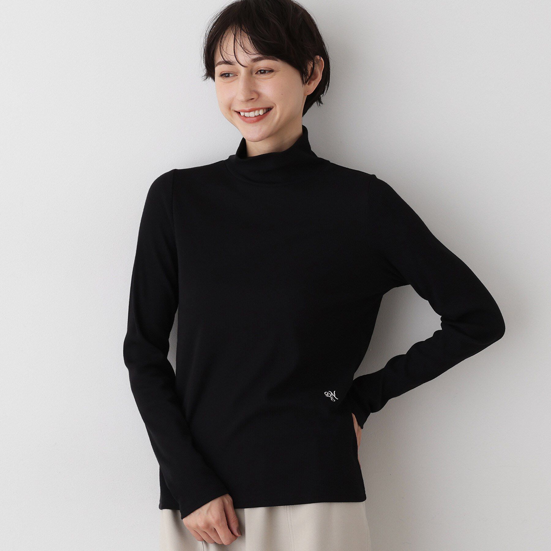 Dessin「【吸湿発熱/抗菌防臭】ジンジャー混タートルネックプルオ－バー」|Tシャツ・カットソー|