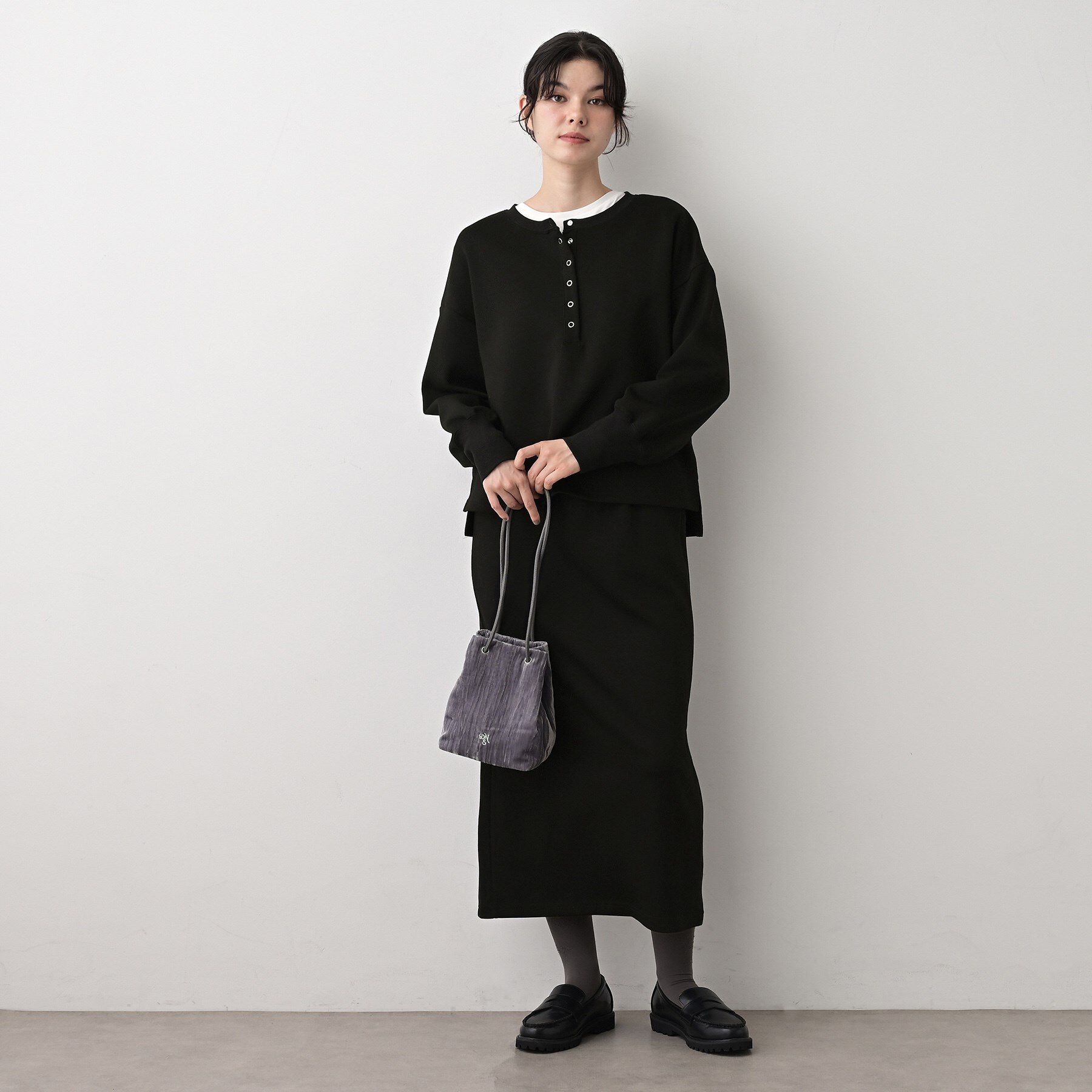 Dessin「【セットアップ可/洗える】ヘンリーネックプルオーバー」|Tシャツ・カットソー|