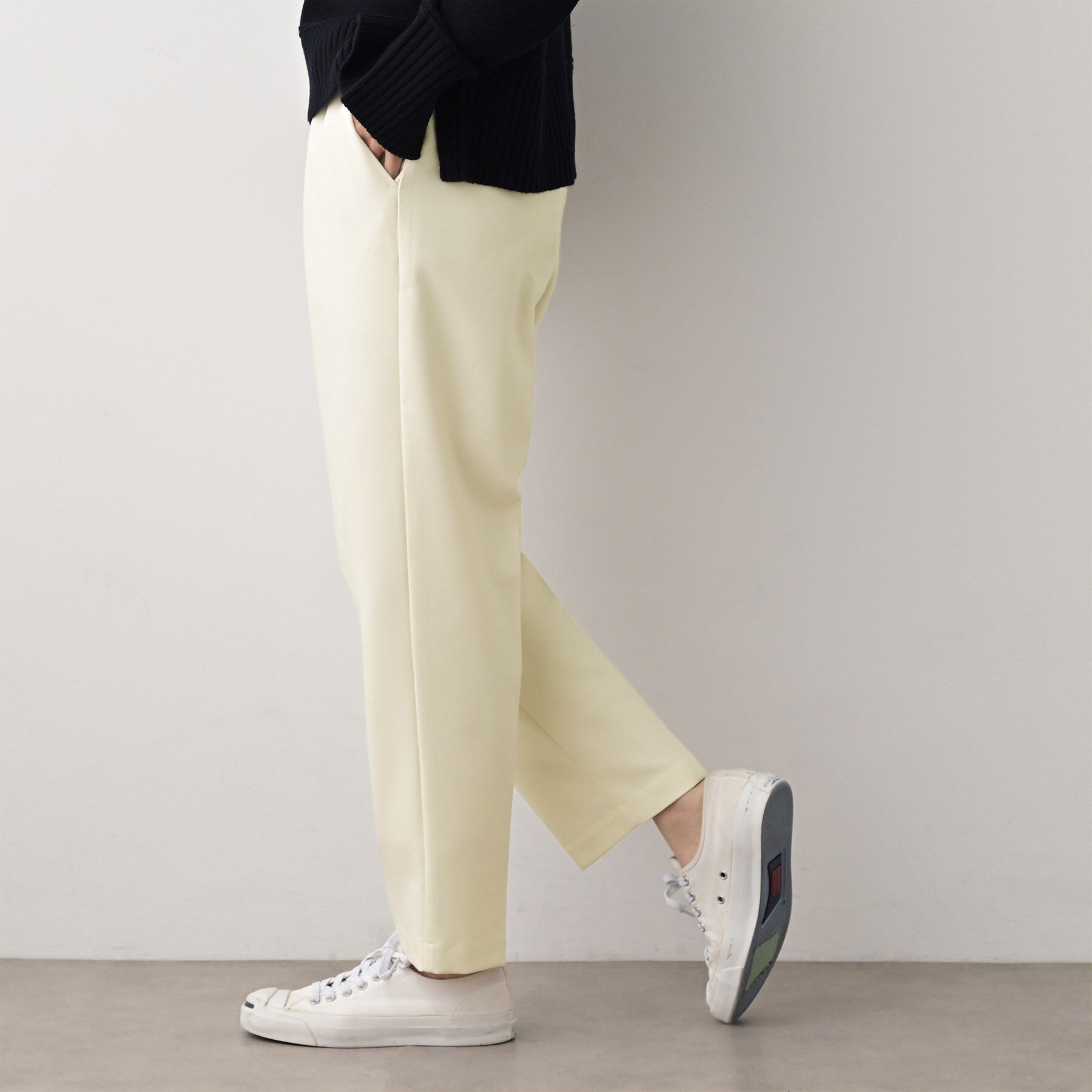 Dessin「【ウエストゴム/裏地付き】コンフォートテーパードパンツ」|その他|