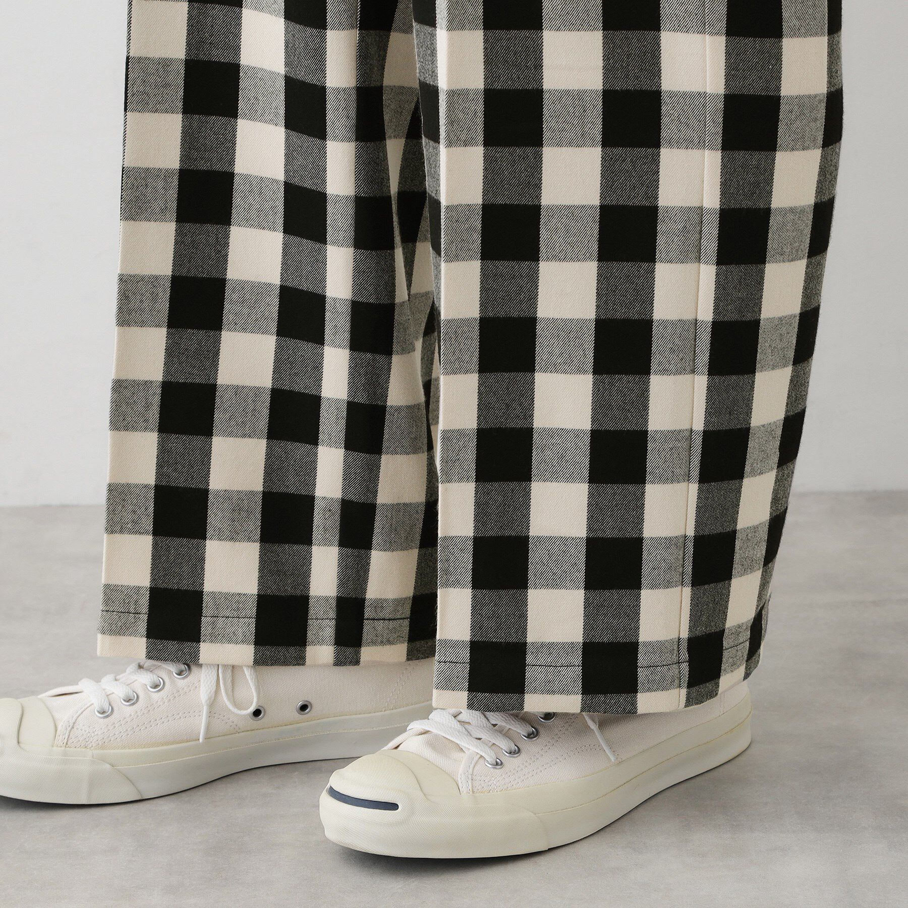 Dessin「【洗える】チェック柄ドロストパンツ」|その他|