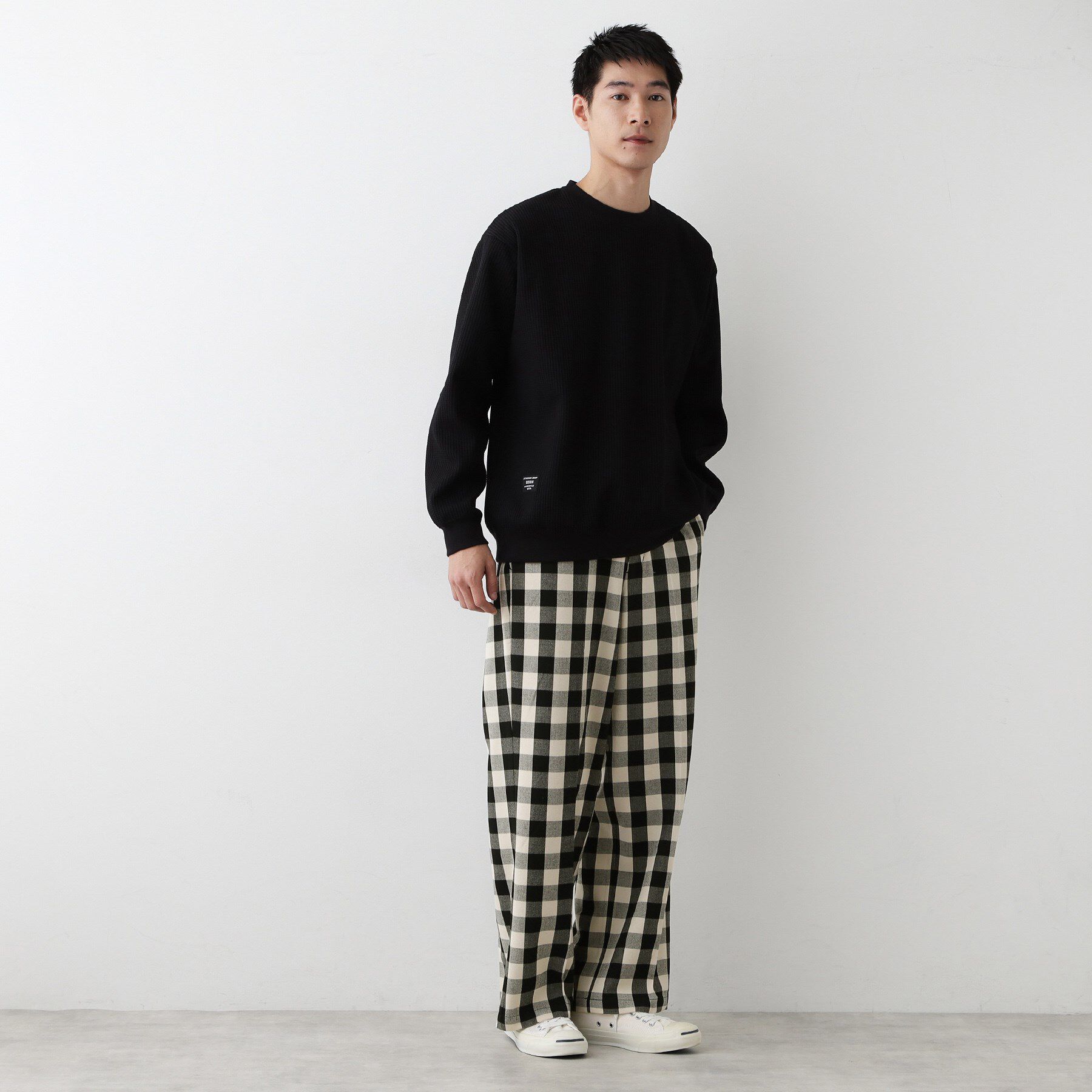 Dessin「【洗える】チェック柄ドロストパンツ」|その他|