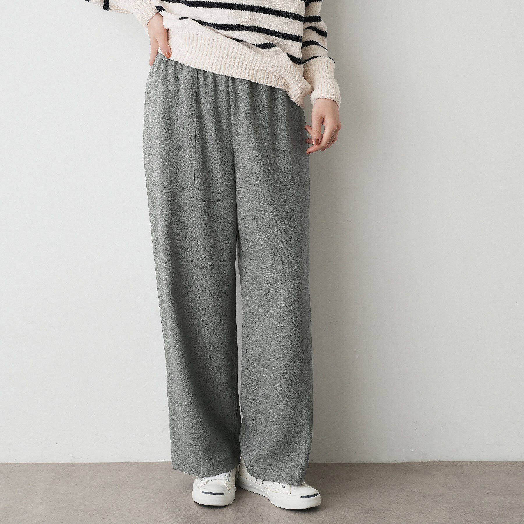 Dessin「【裏地付き/洗える】コンフォートワイドパンツ」|その他|