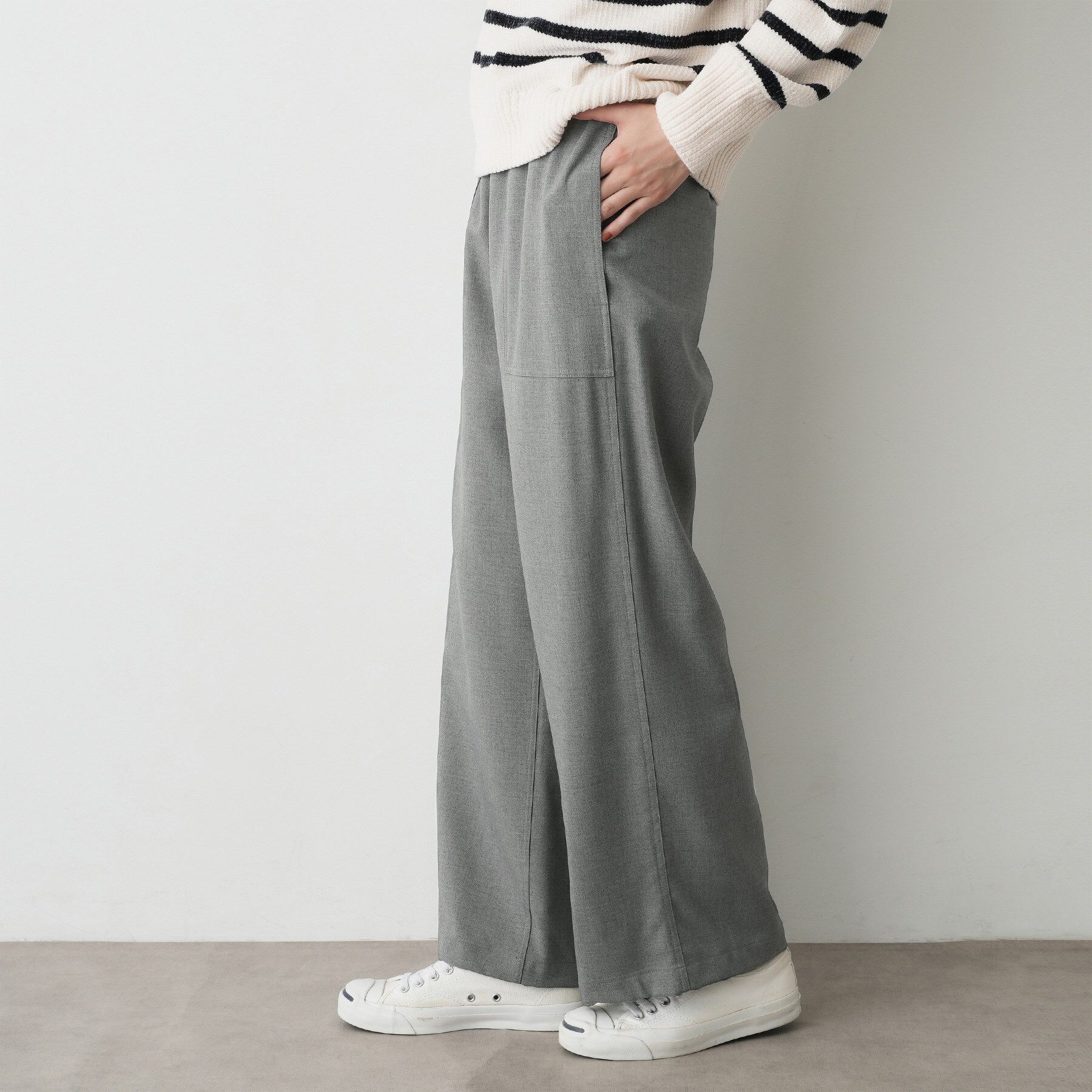 Dessin「【裏地付き/洗える】コンフォートワイドパンツ」|その他|