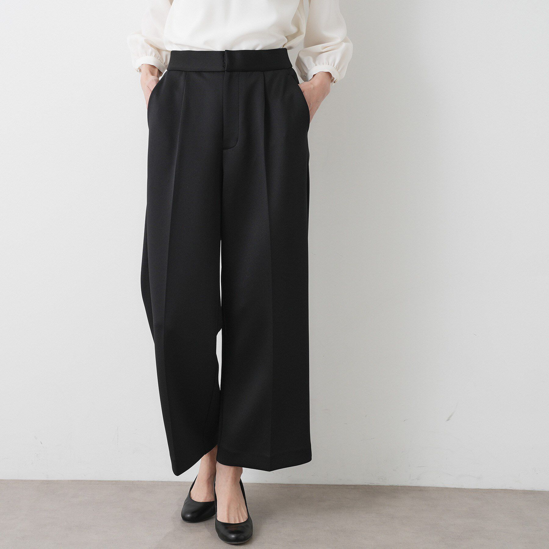 Dessin「【通勤/セットアップ可能】ソフトボンディングパンツ」|その他|ブラック(019)