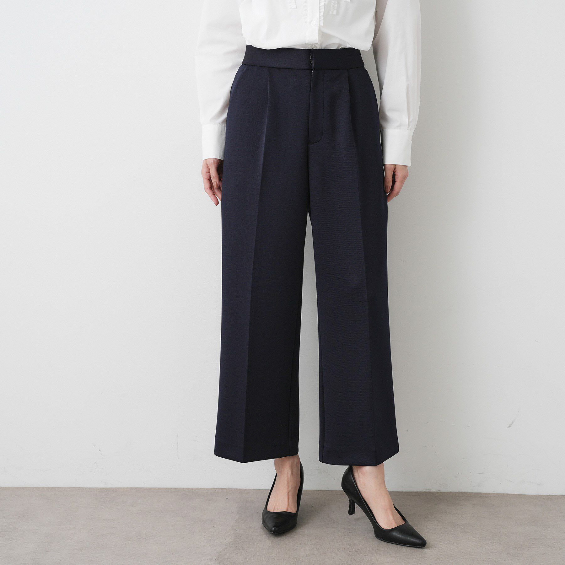 Dessin「【通勤/セットアップ可能】ソフトボンディングパンツ」|その他|ネイビー(094)