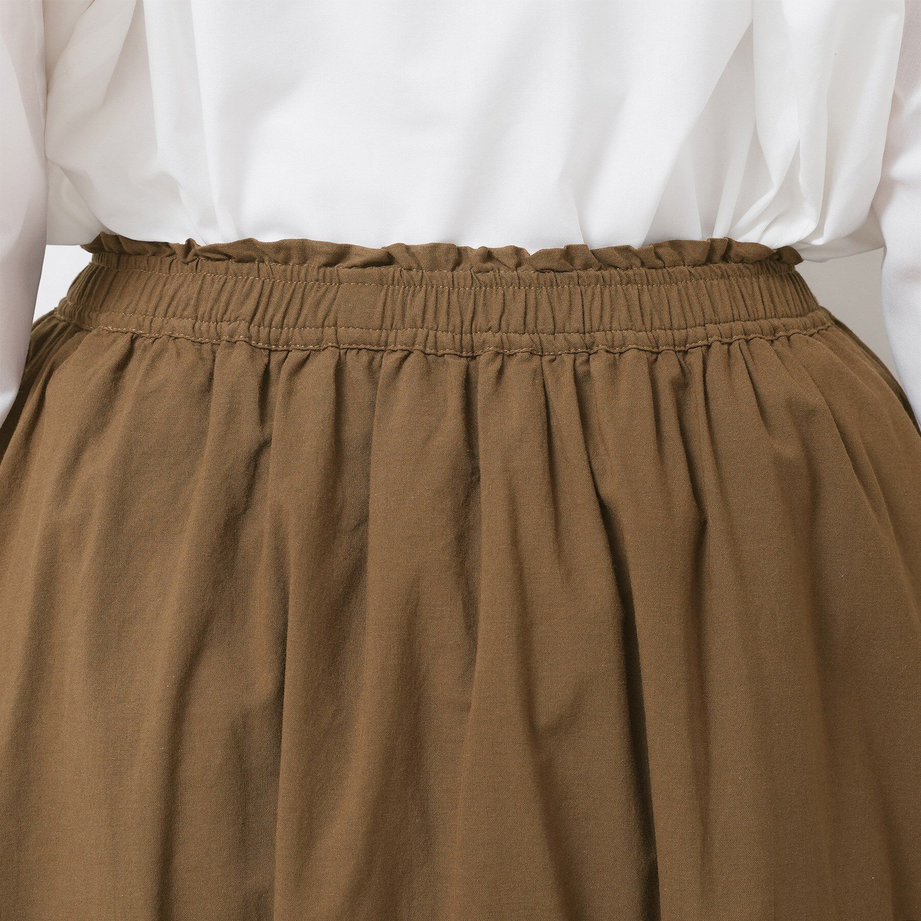 Dessin「【ウエストゴム/洗える】コットンフレアスカート」|スカート|