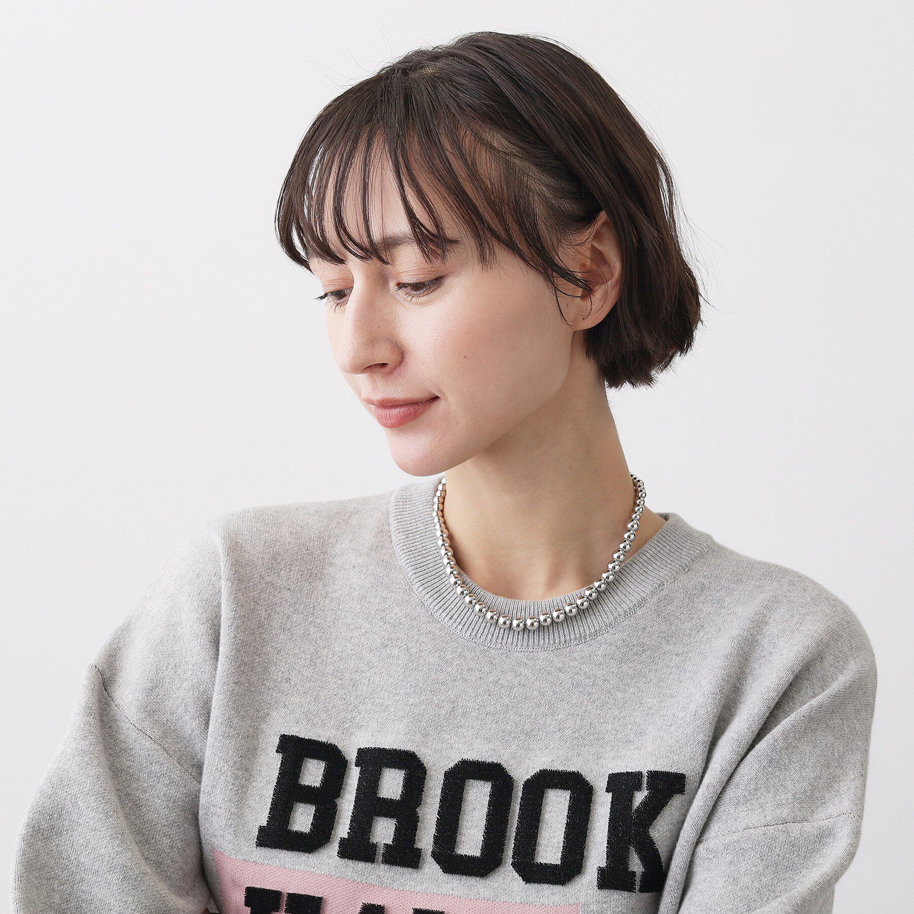 Dessin「シルバービーズショートネックレス」|ネックレス|