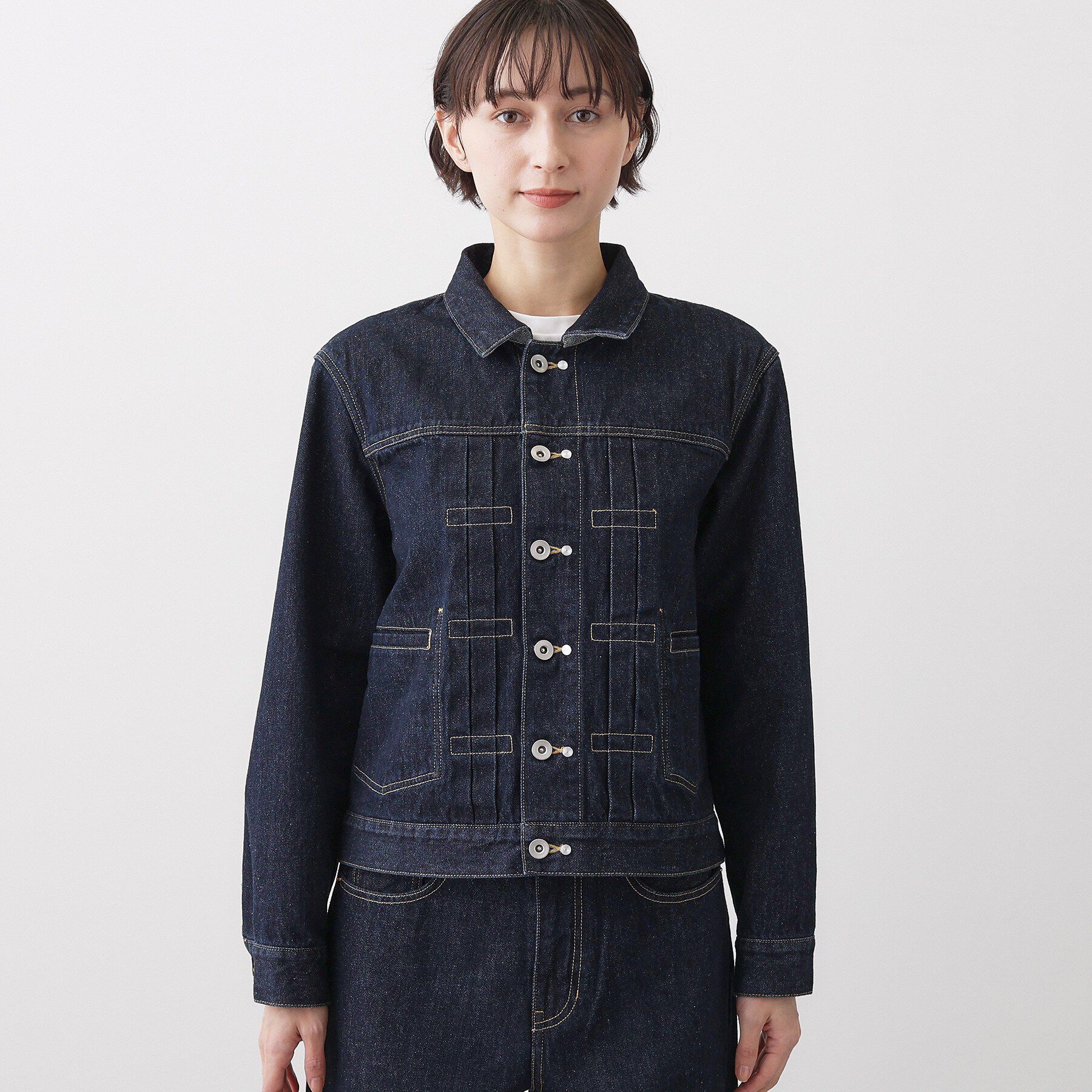 Dessin「【ユニセックス/2WAY】リバーシブルデニムジャケット」|デニムジャケット|