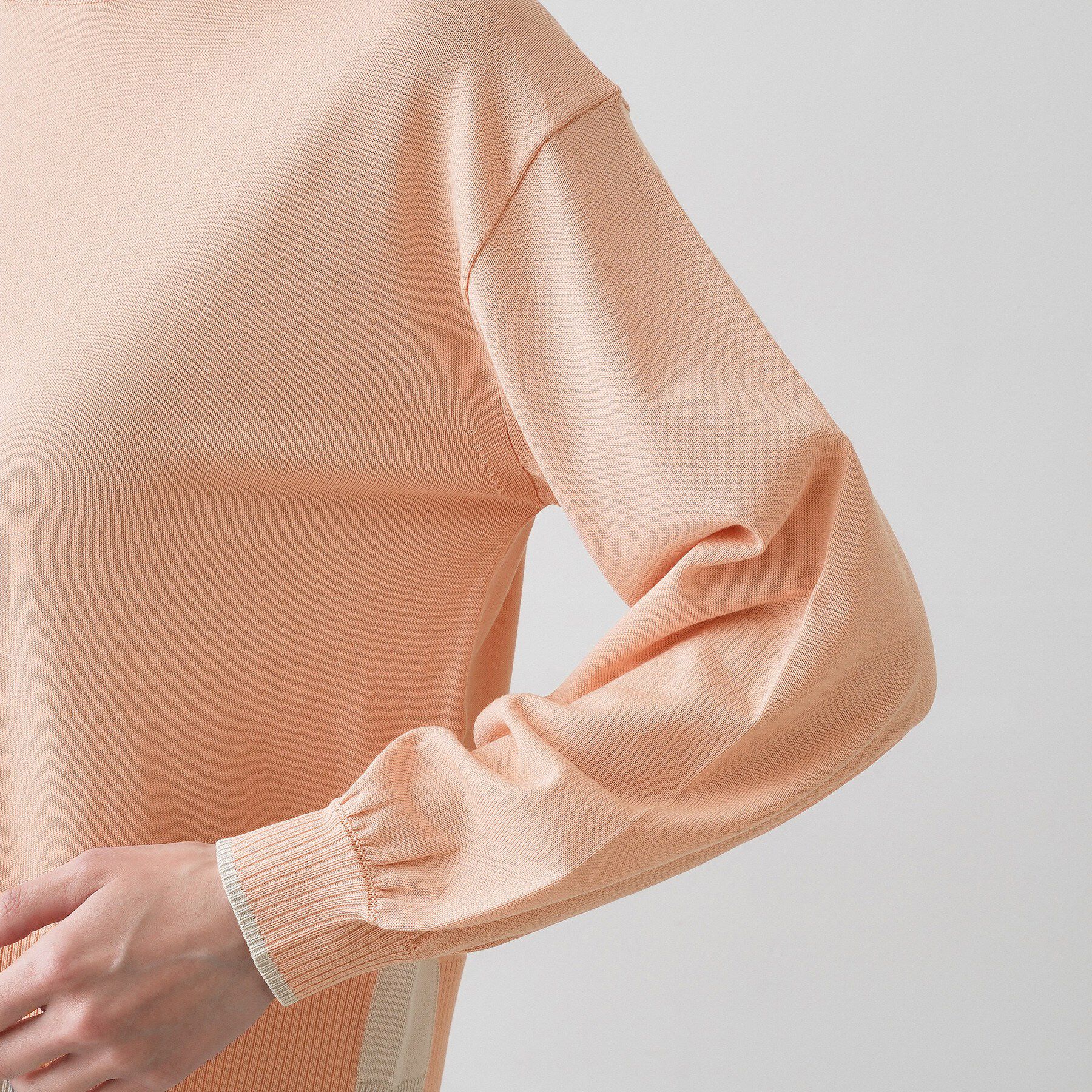 Dessin「【洗える】バイカラーデザインニット」|ニット・セーター|