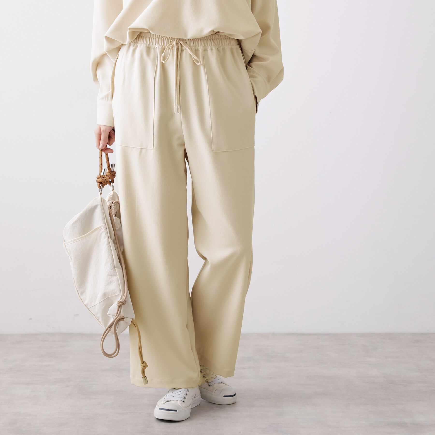 Dessin「【2点セット・洗える】メランジツイルセットアップ」|スーツ|