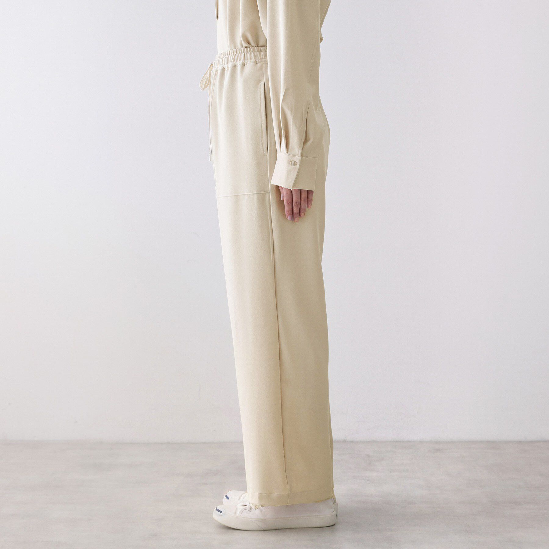 Dessin「【2点セット・洗える】メランジツイルセットアップ」|スーツ|