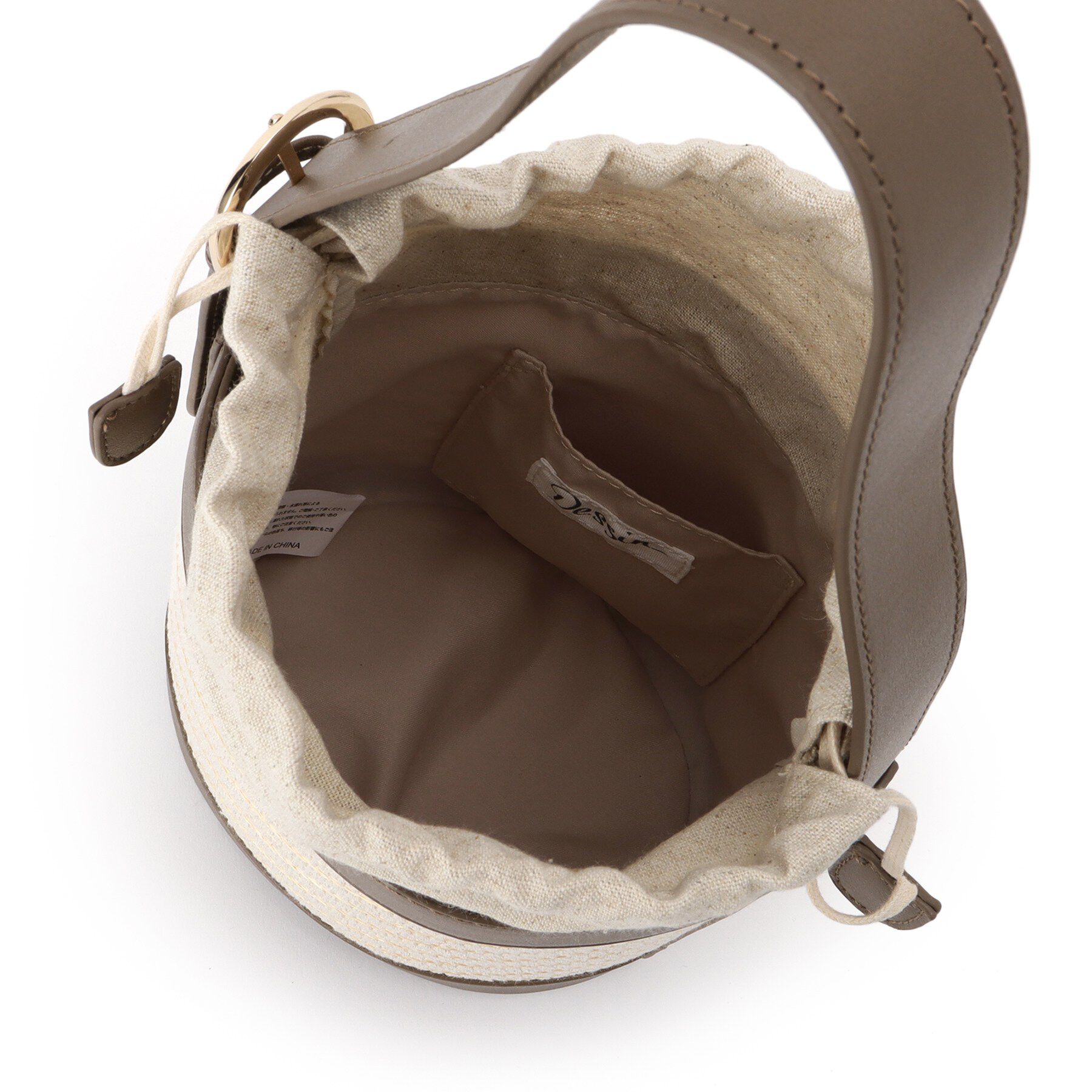 Dessin「ストライプ柄バッグコンビバケツショルダー」|ショルダー・メッセンジャー|