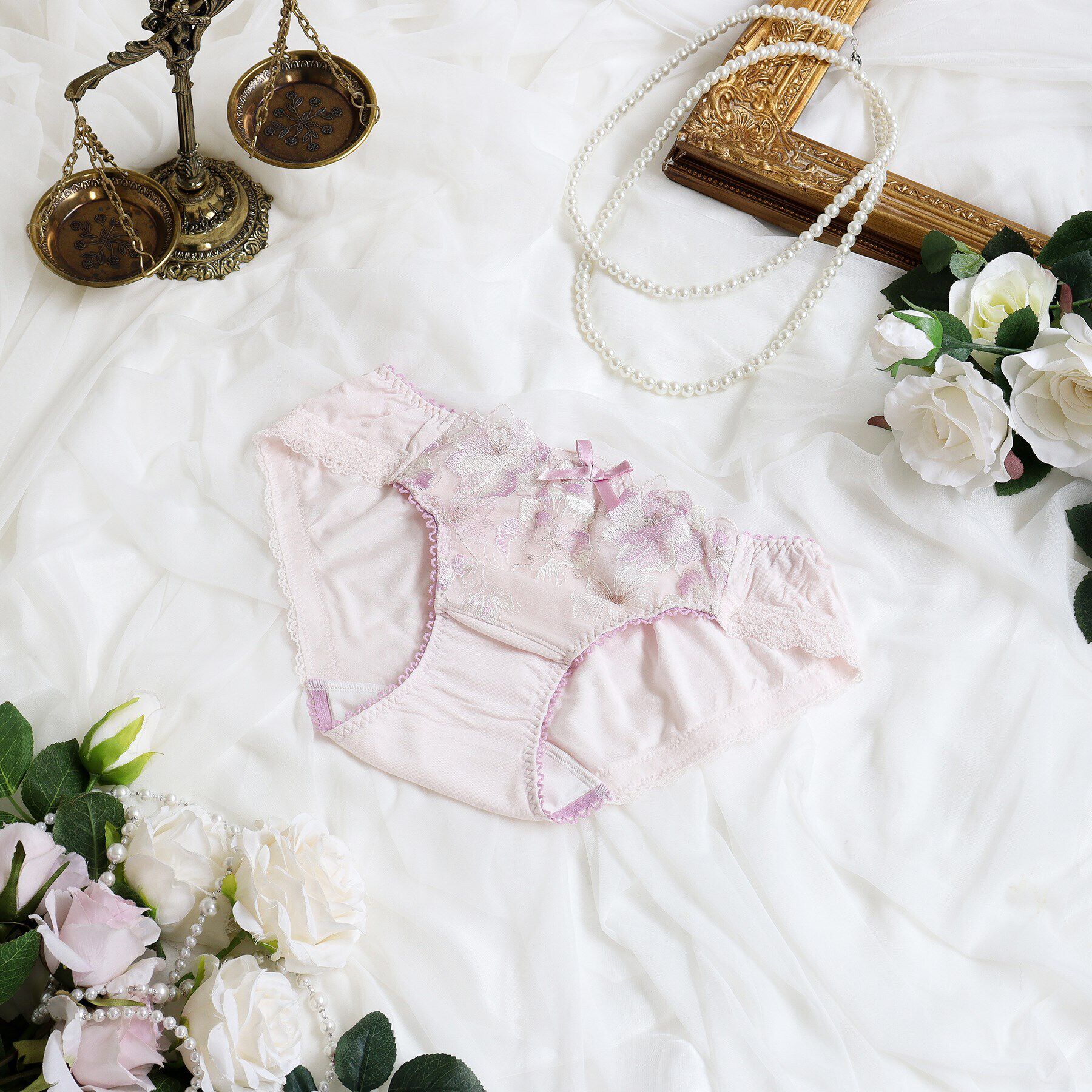 Risa Magli「アルメル サニタリーショーツ」|インナー|ピンク(071)