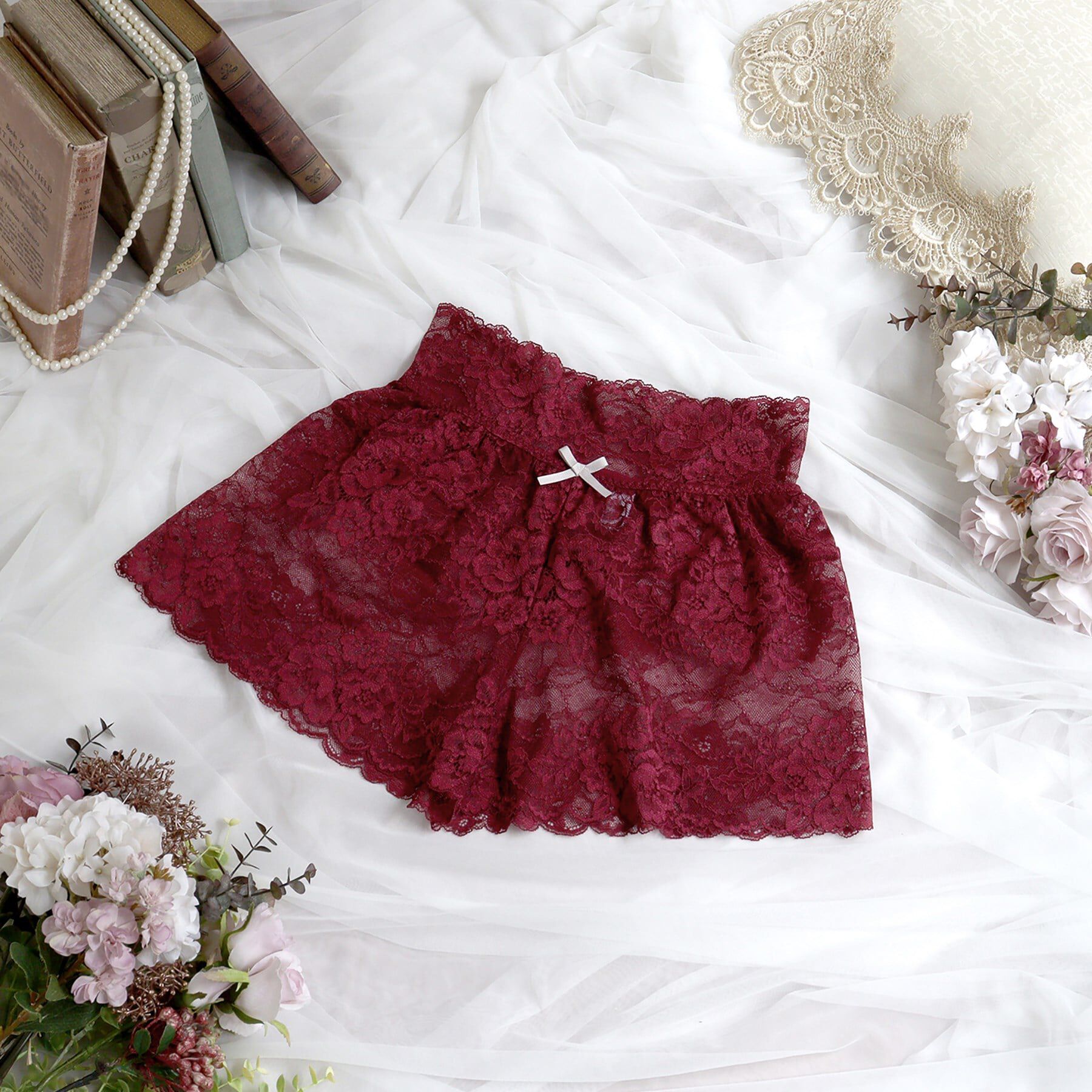 Risa Magli「ノーラ タップパンツ」|インナー|ボルドー(064)