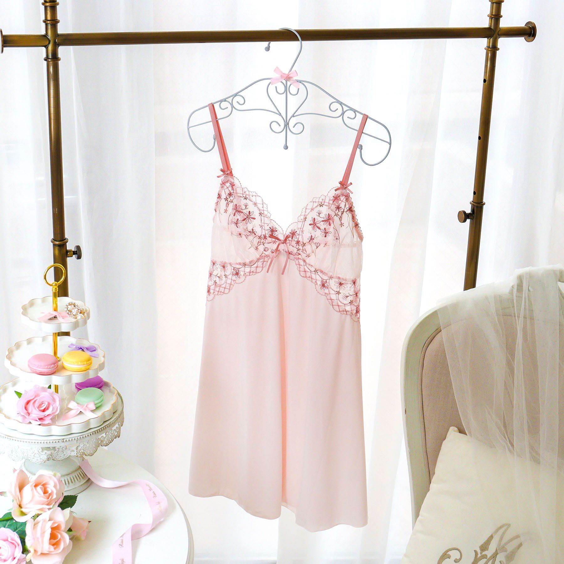 Risa Magli「コニー スリップ」|キャミソール|ピンク(071)