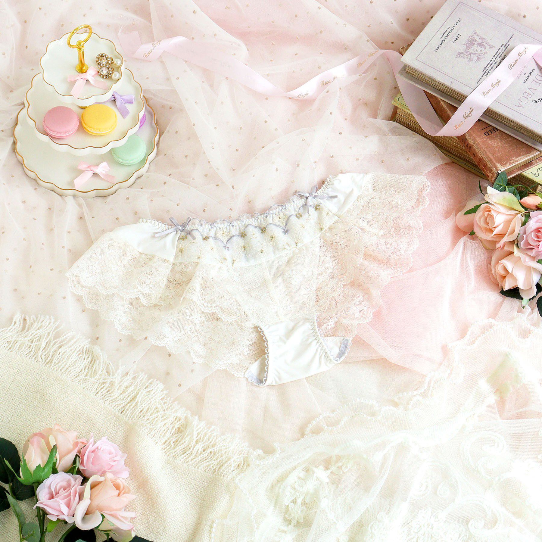 Risa Magli「コニー フレアショーツ」|インナー|アイボリー(004)